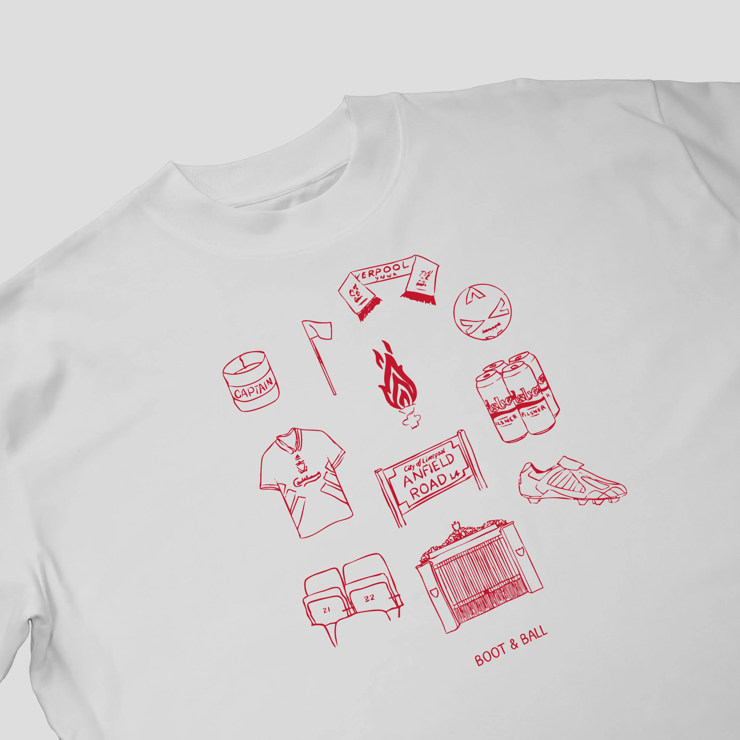 Anfield Icons Liverpool Oversized T-Shirt - Image 4