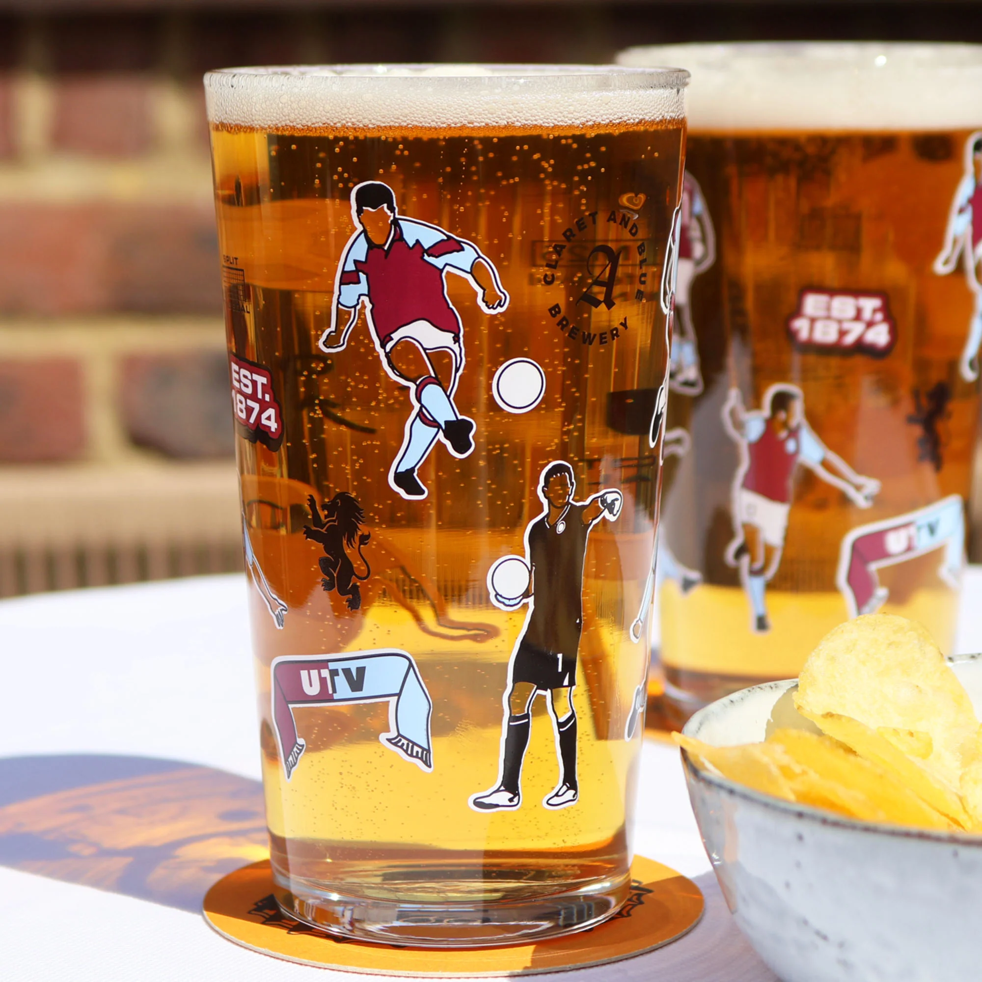 Aston Villa Pint Glass - Image 2