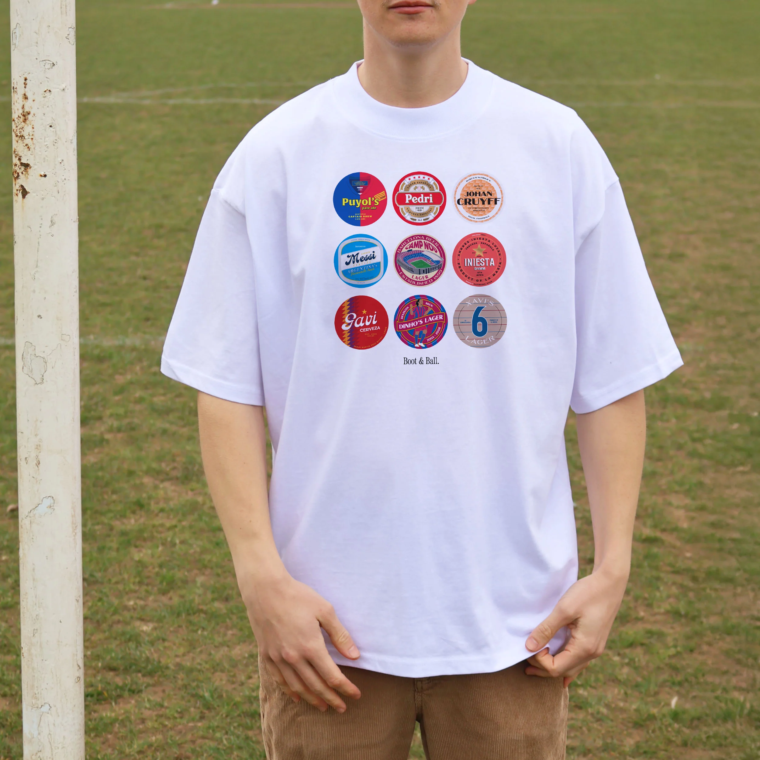 Barcelona Beer Mats Oversized T-Shirt - Image 8