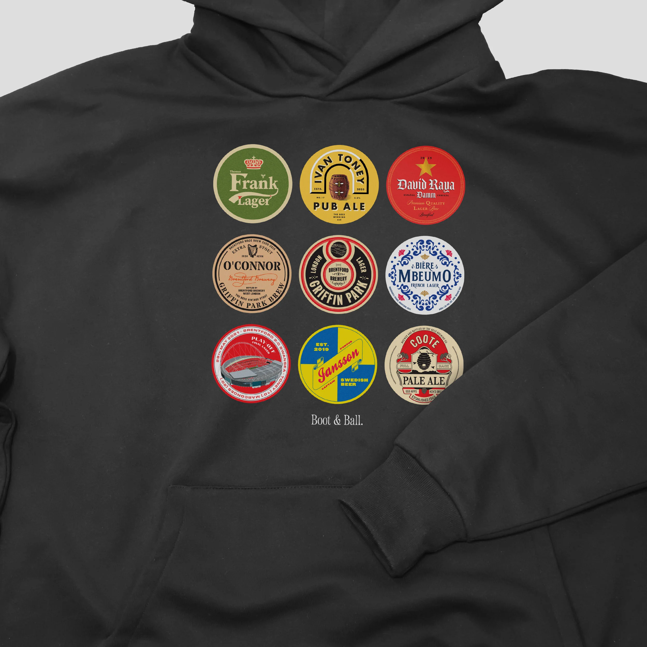 Brentford Beer Mats Hoodie - Image 2
