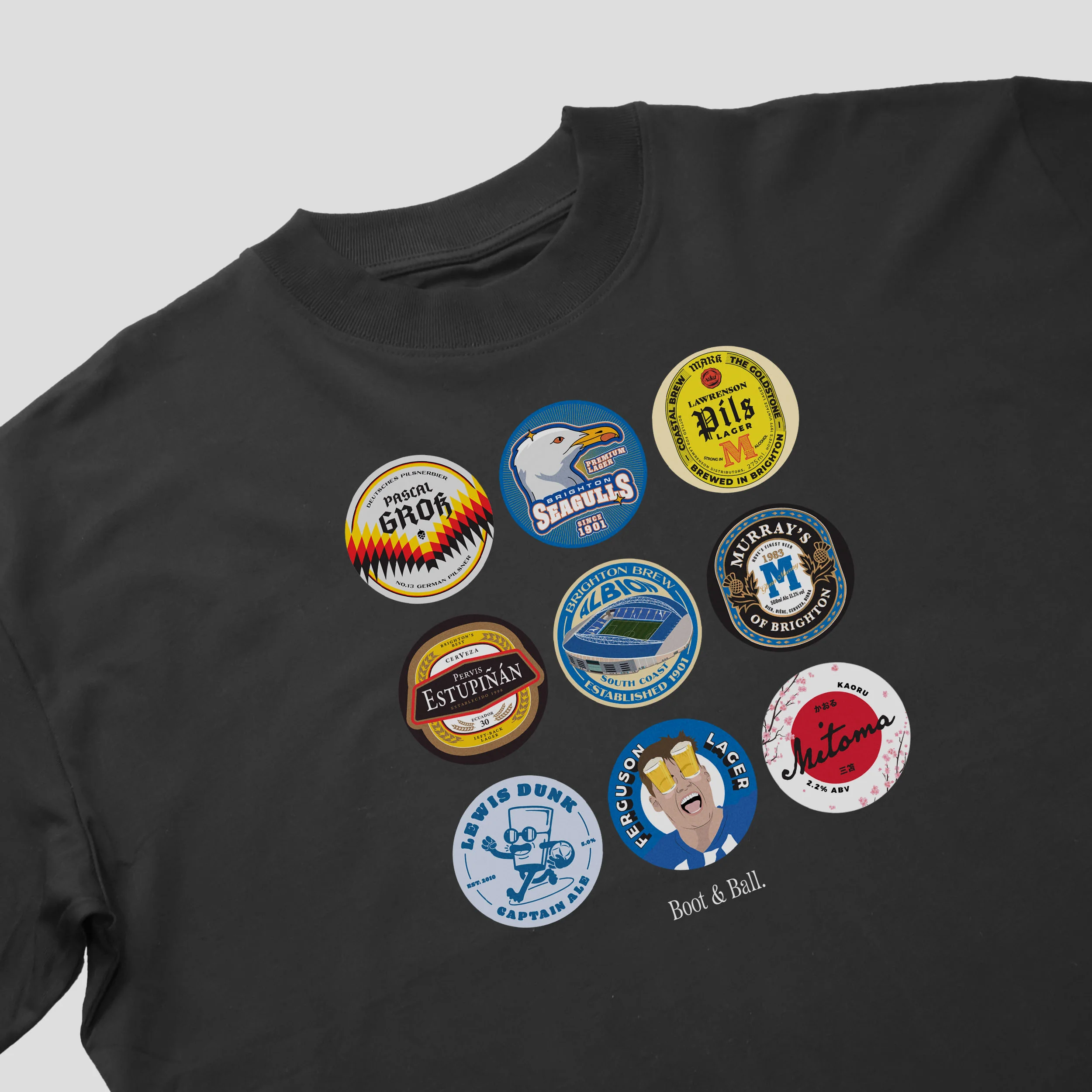Brighton Beer Mats Oversized T-Shirt - Image 3