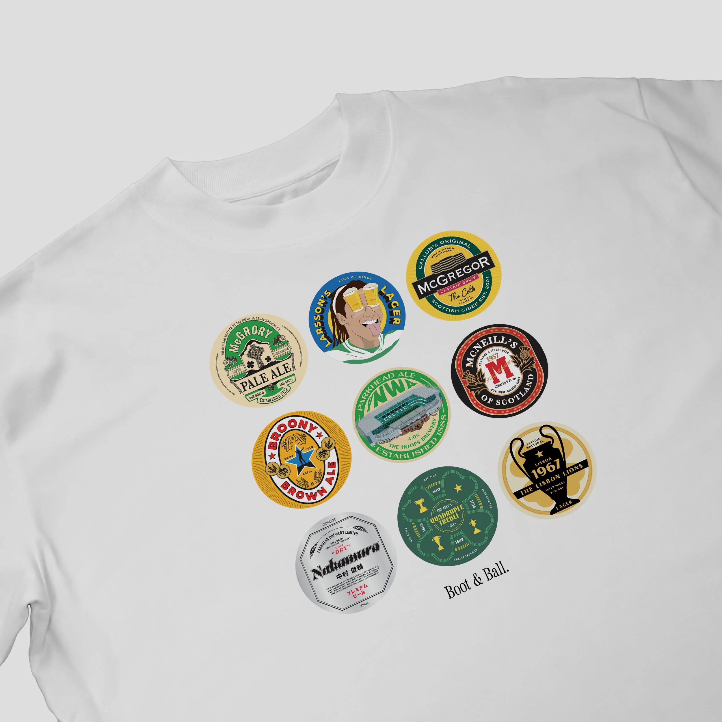 Celtic Beer Mats Oversized T-Shirt - Image 3