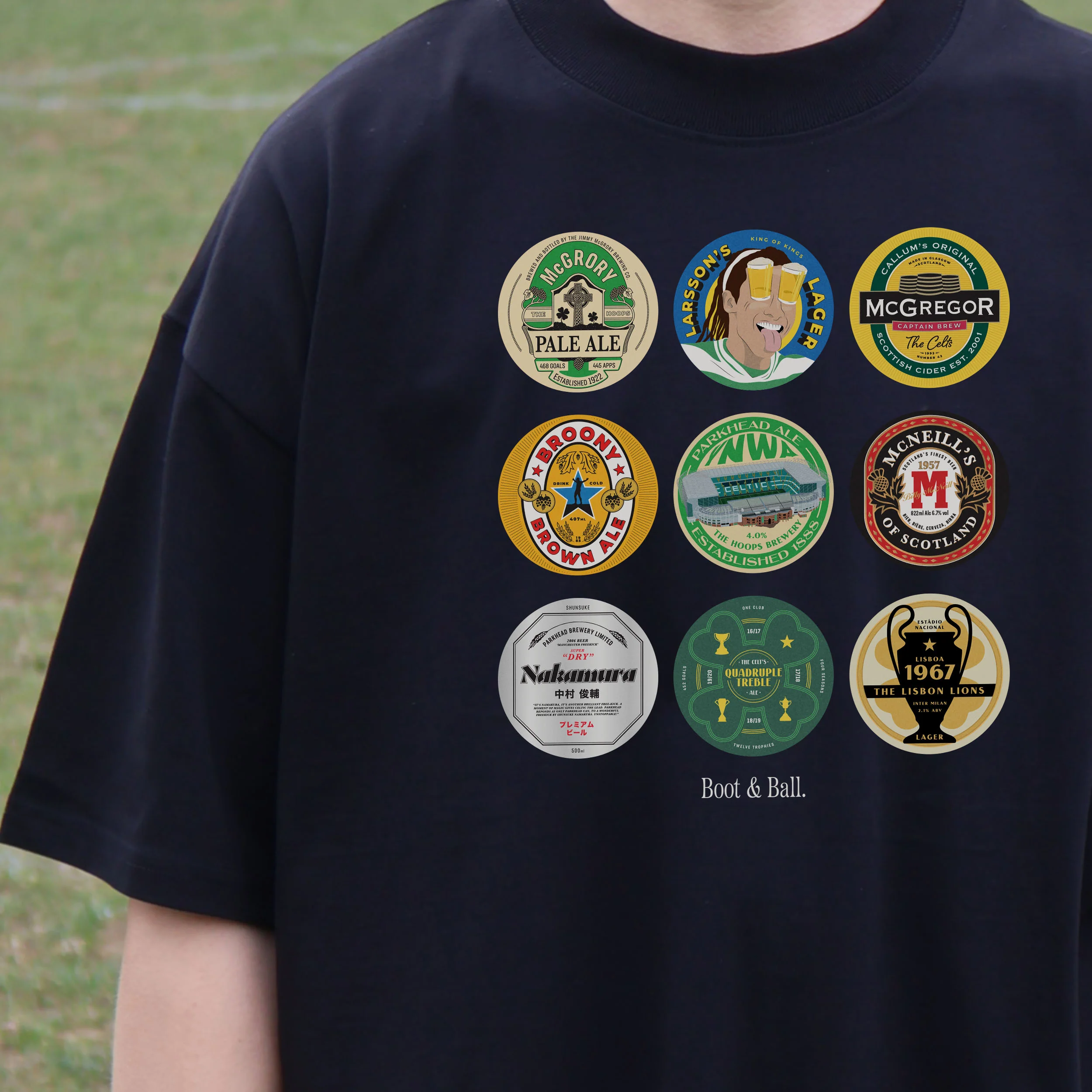 Celtic Beer Mats Oversized T-Shirt - Image 4