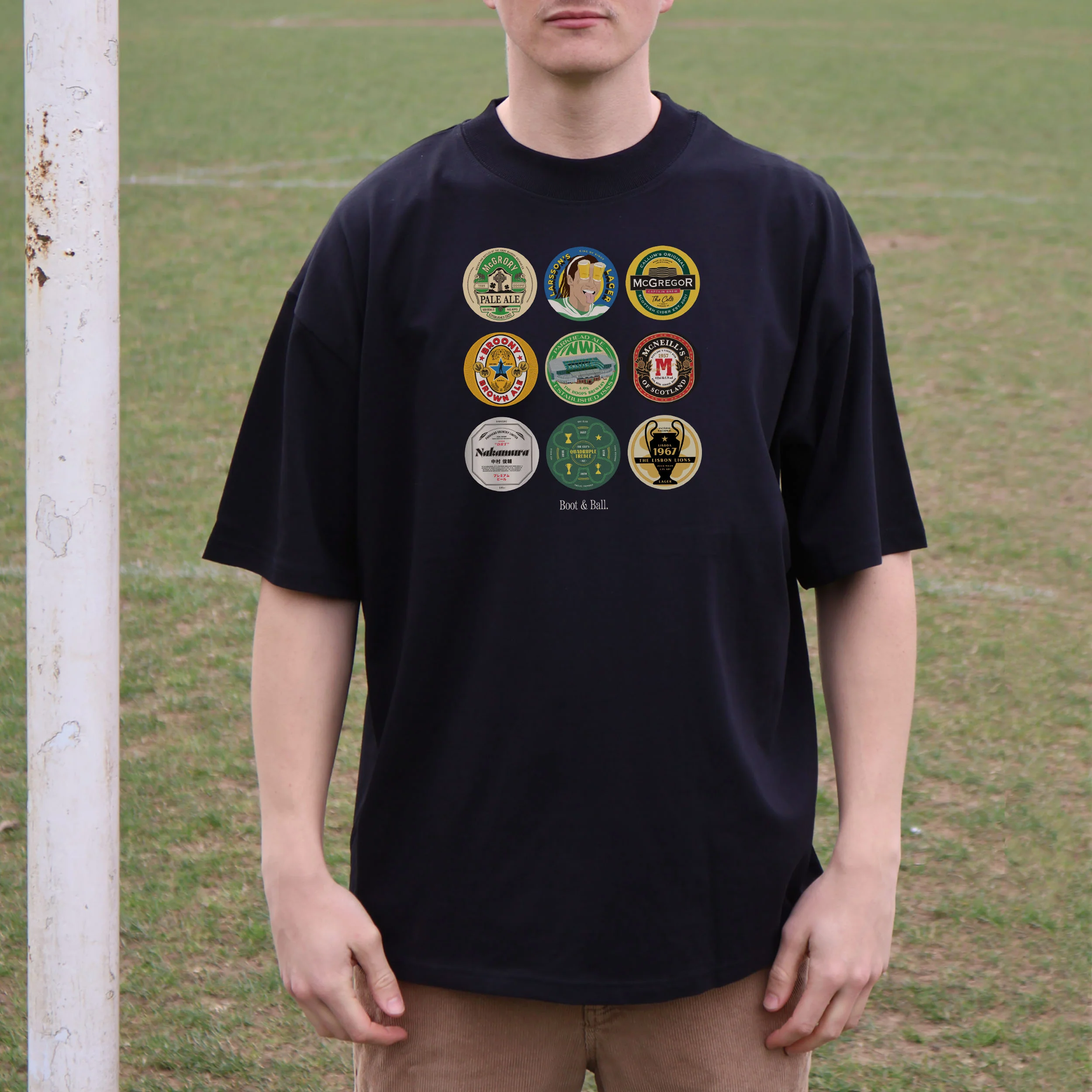 Celtic Beer Mats Oversized T-Shirt - Image 9