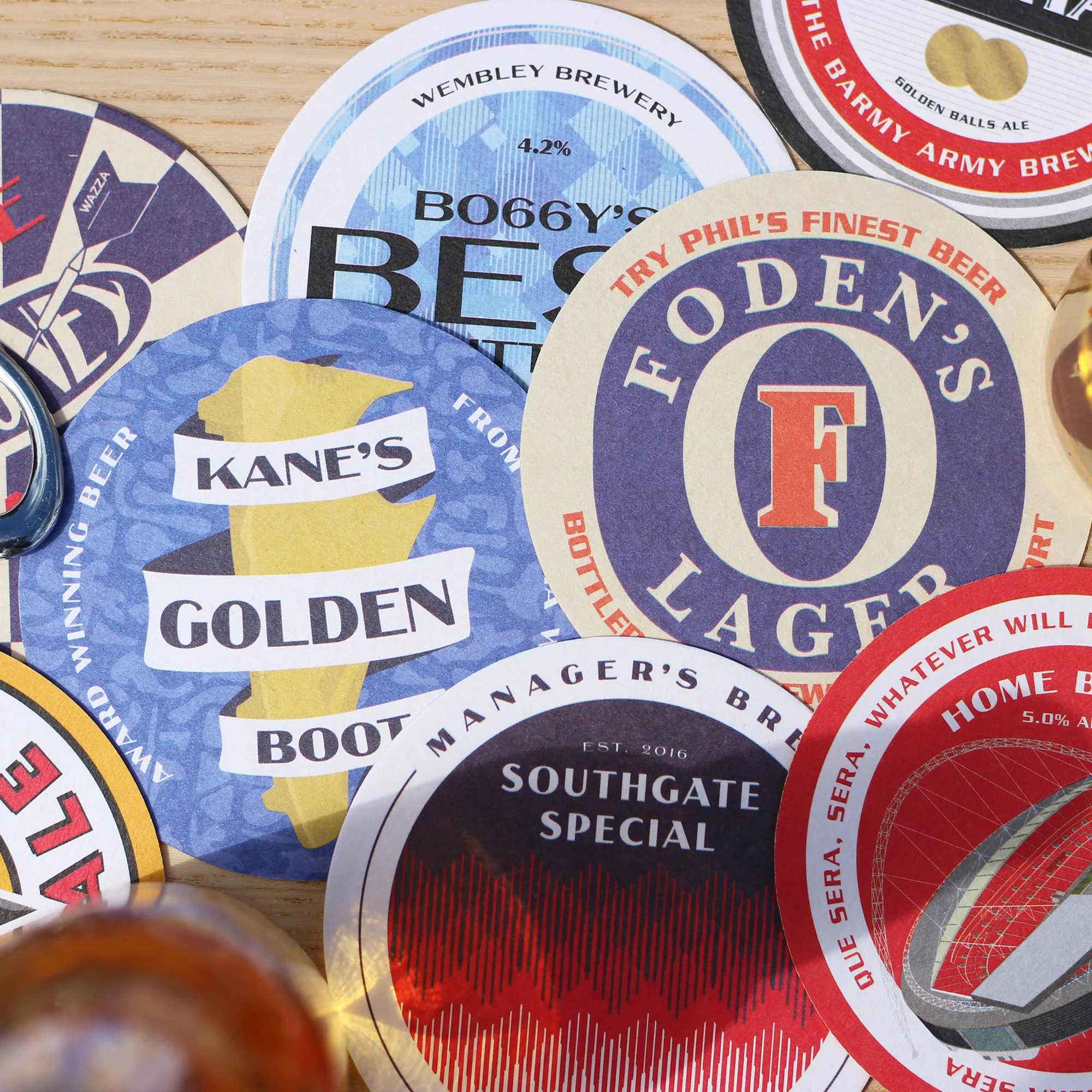 England Football Beer Mats - Image 4