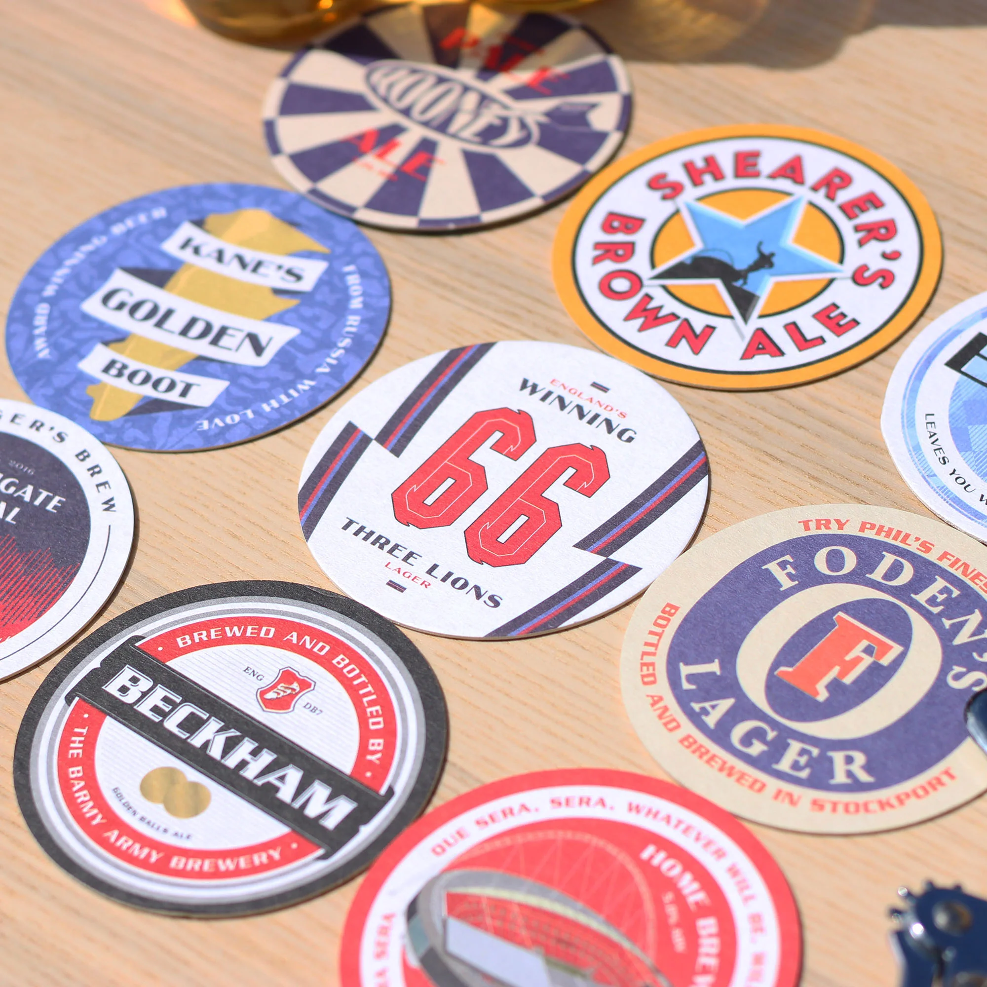 England Football Beer Mats - Image 5