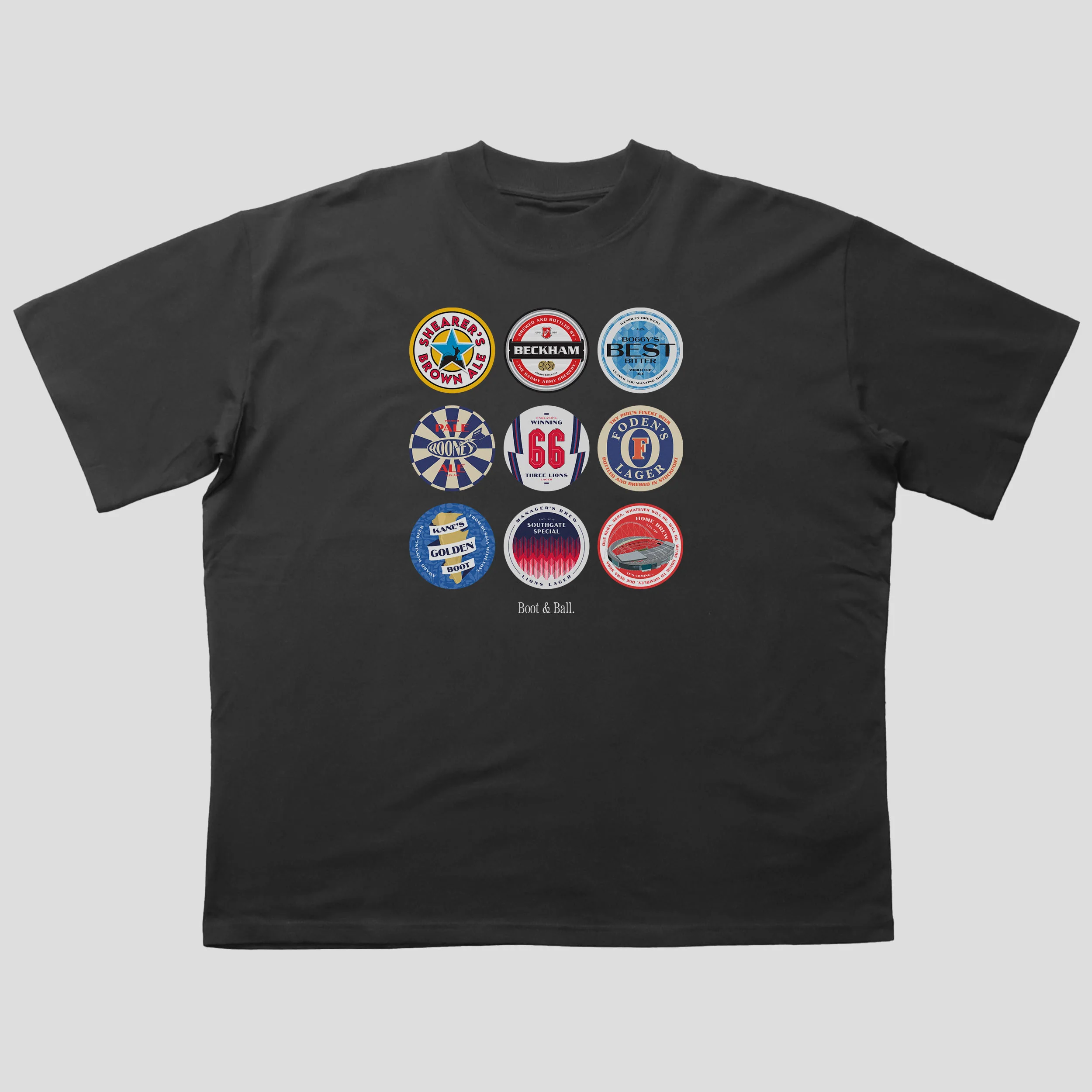 England Football Beer Mats Oversized T-Shirt