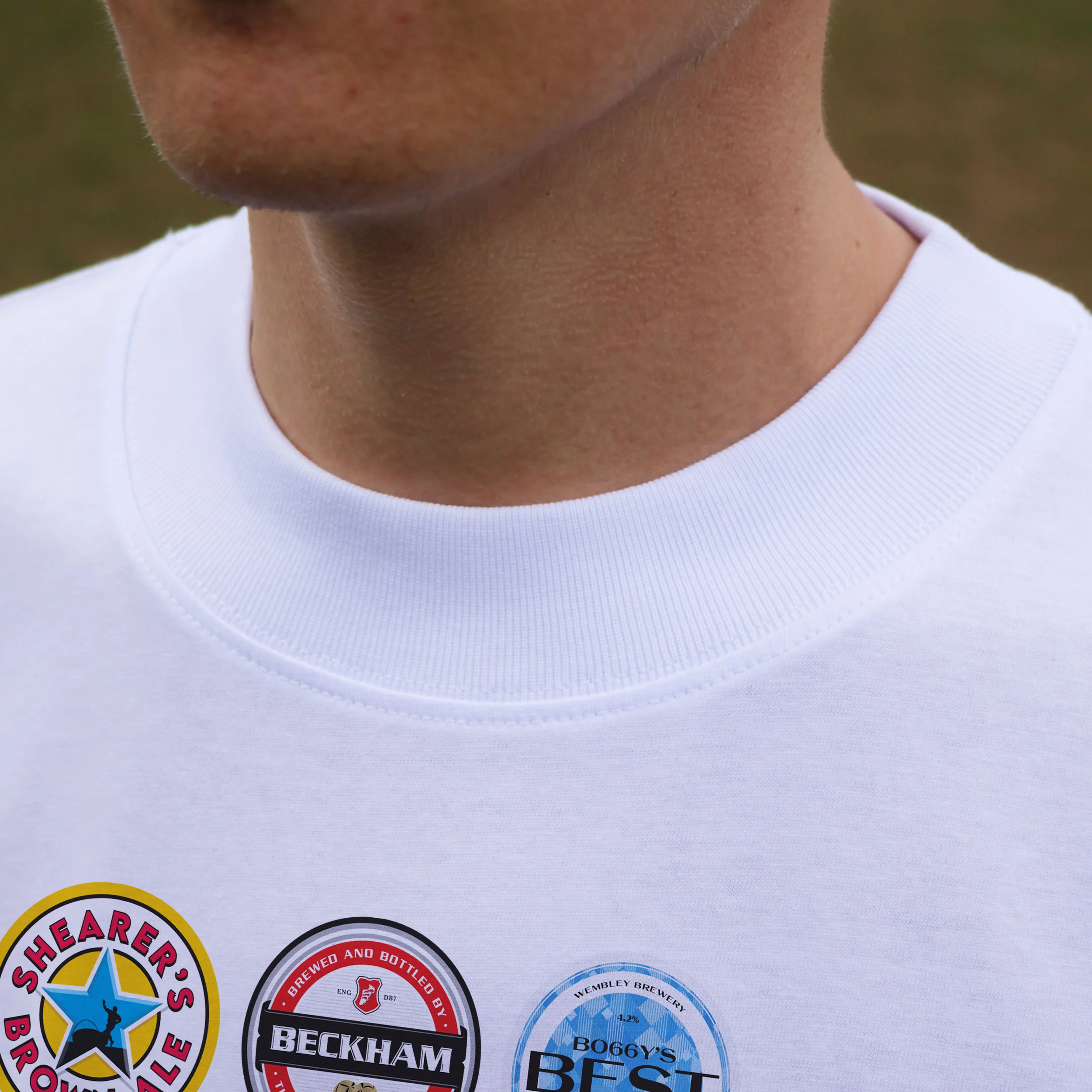 England Football Beer Mats Oversized T-Shirt - Image 10