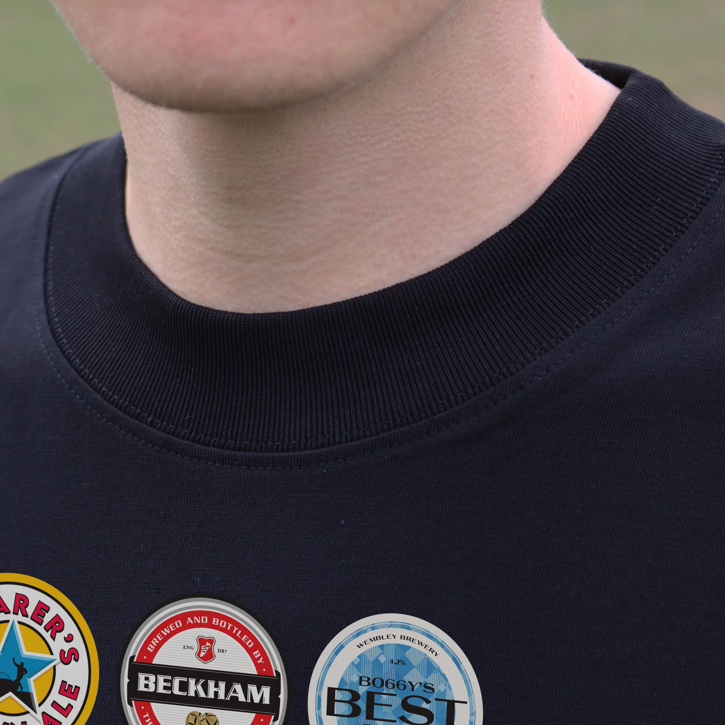 England Football Beer Mats Oversized T-Shirt - Image 6