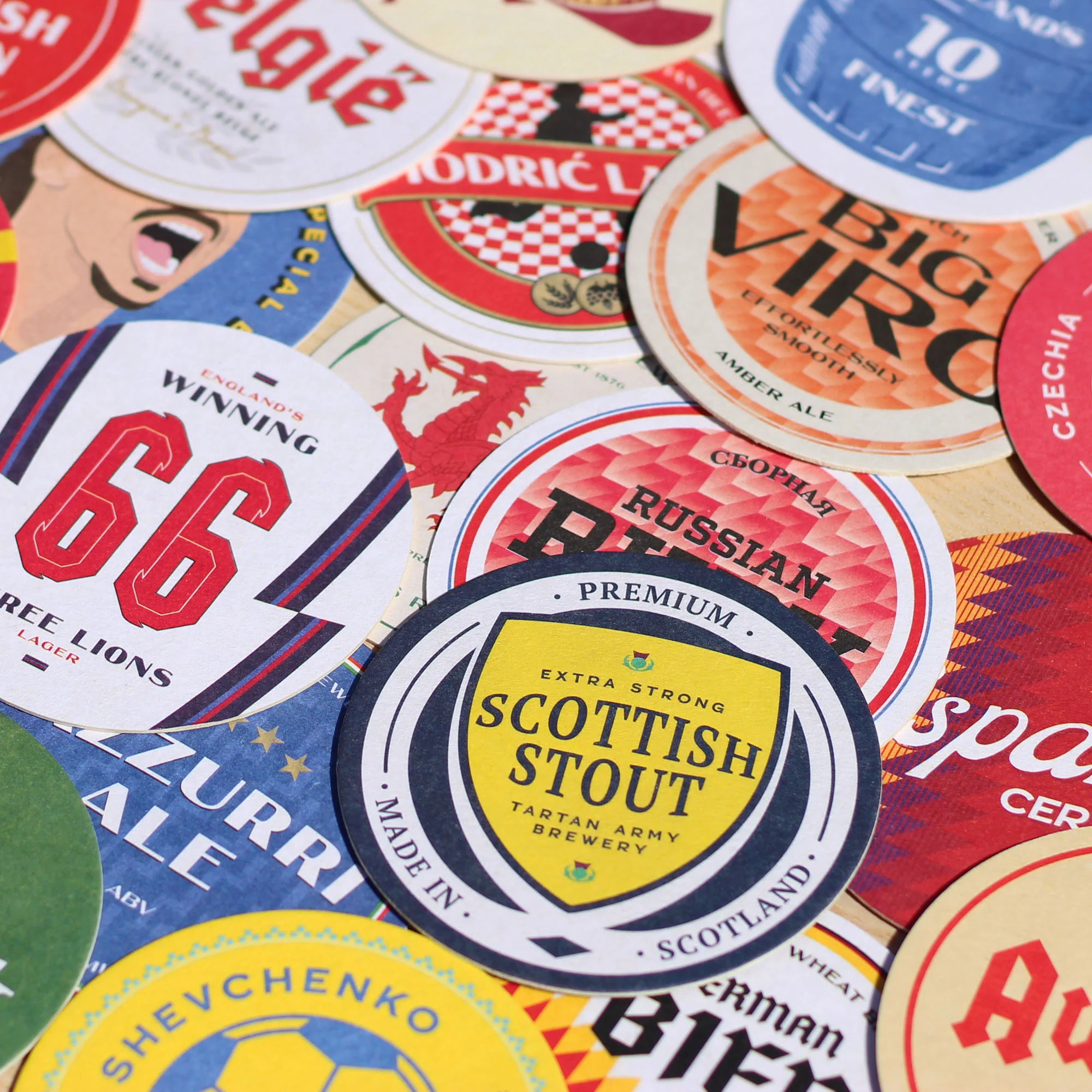 Euro 2021 Football Beer Mats - Image 4