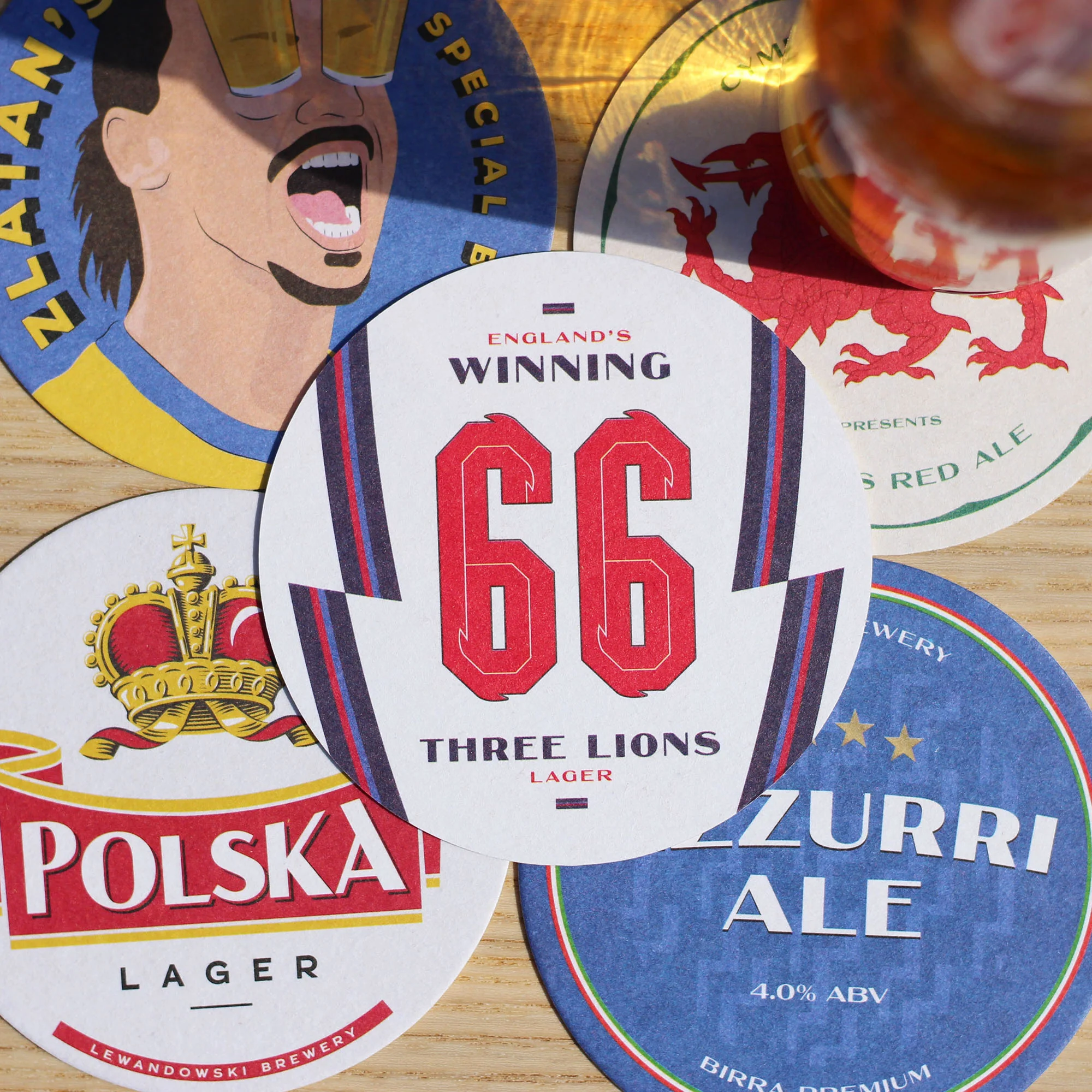 Euro 2021 Football Beer Mats - Image 5