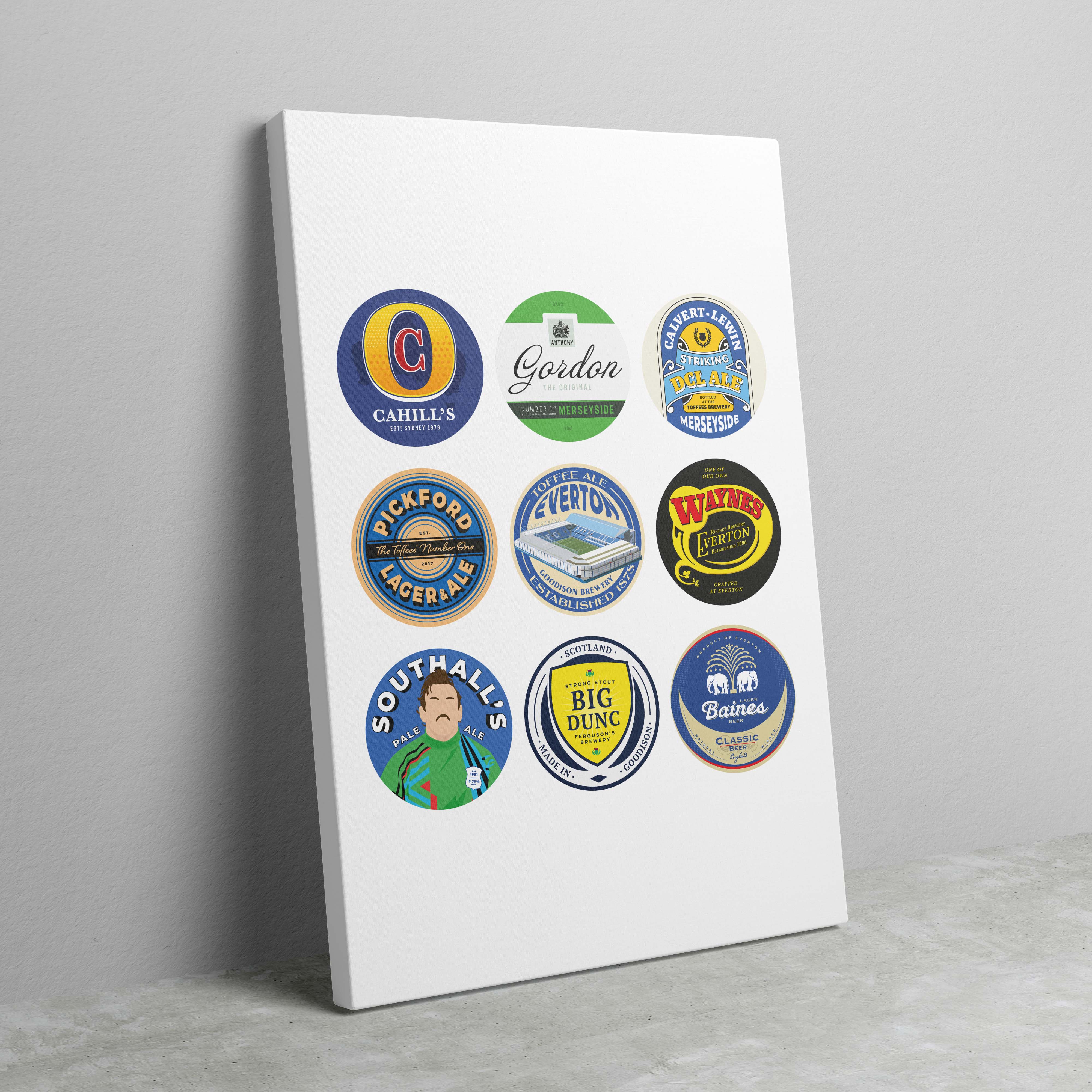 Everton Beer Mat Art - Image 2