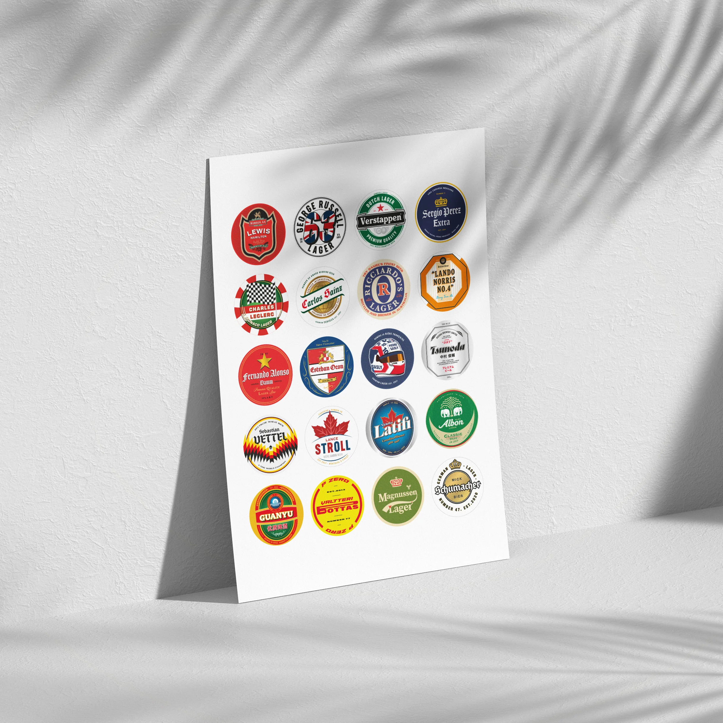 Formula 1 2022 Beer Mats Art - Image 3