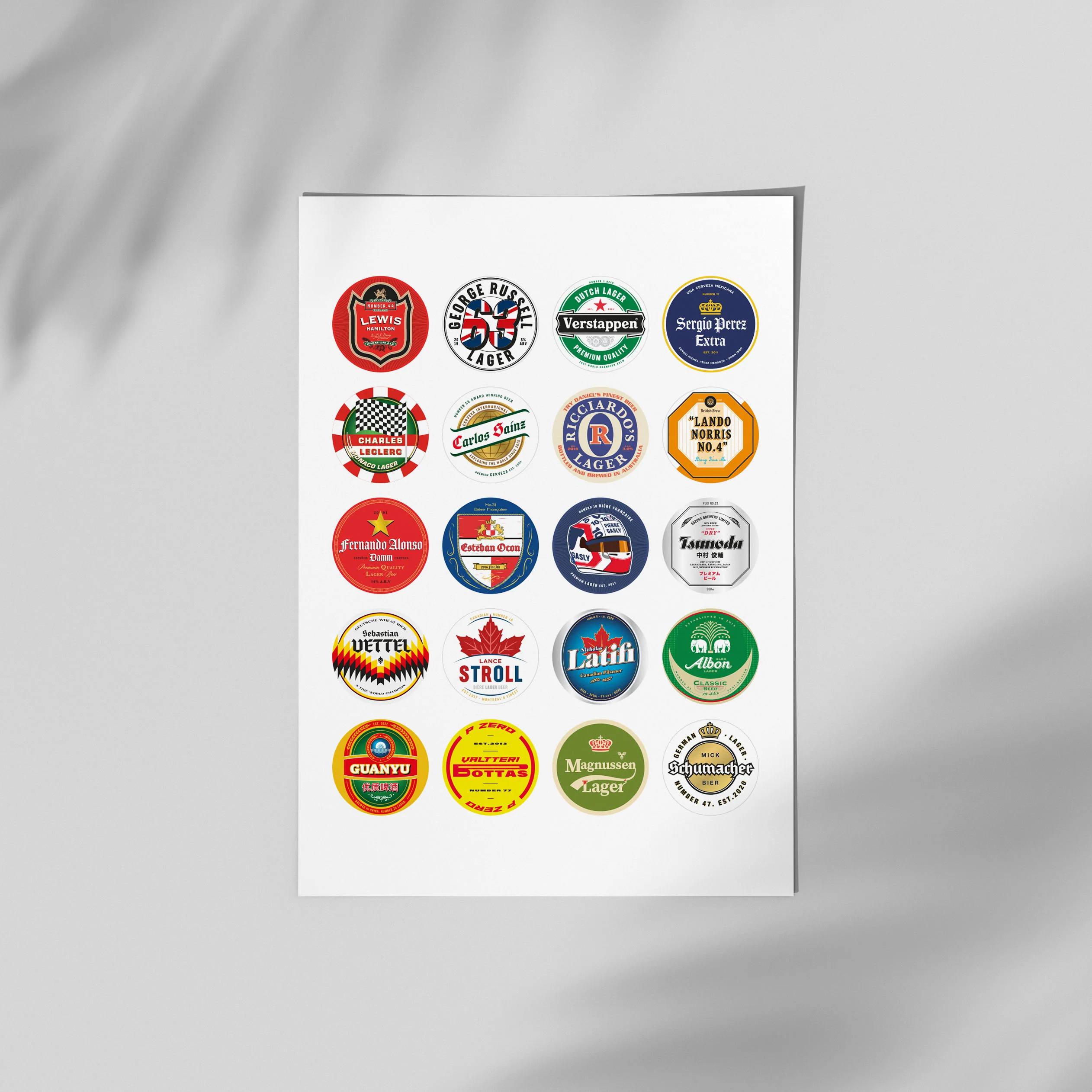 Formula 1 2022 Beer Mats Art - Image 4