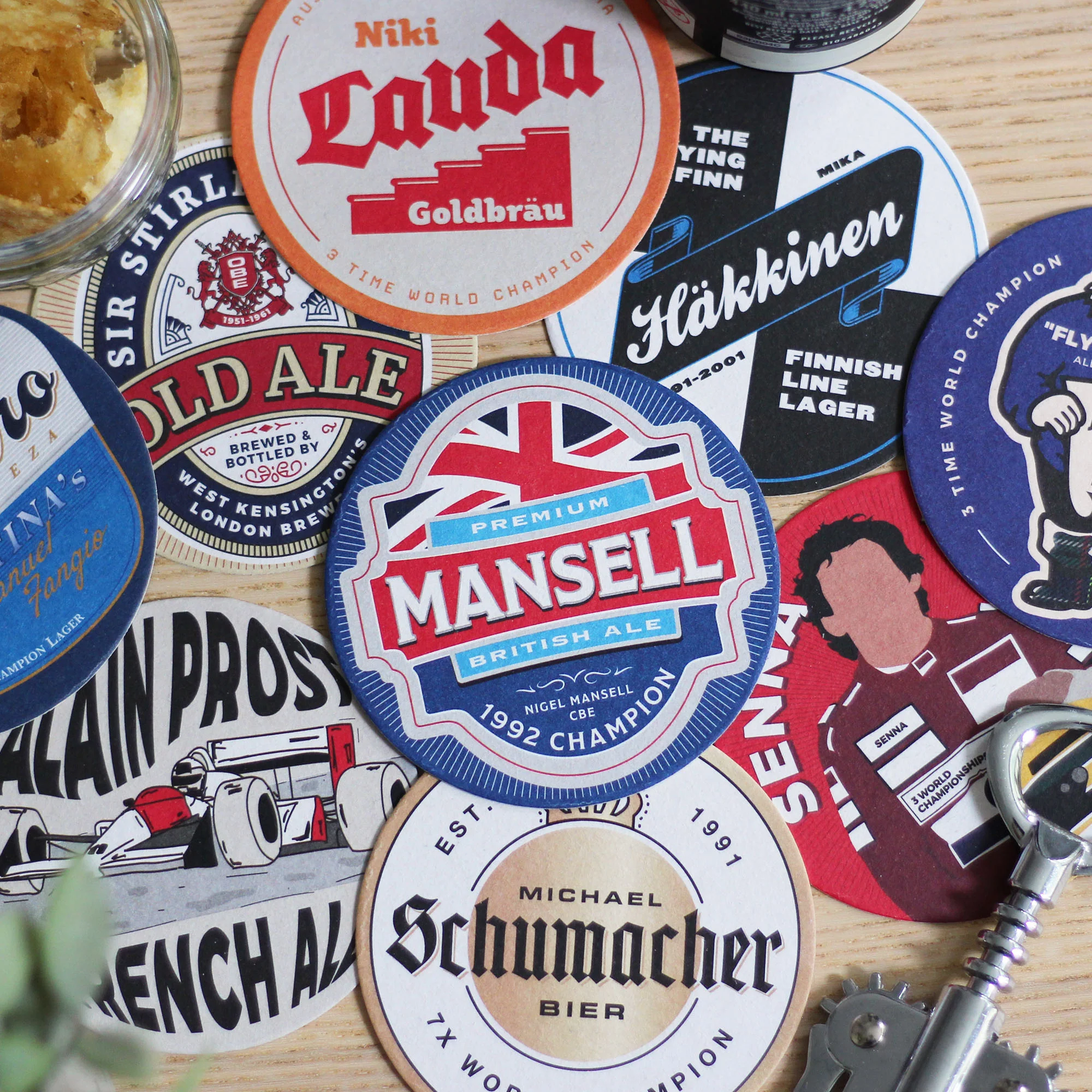 Formula 1 Legends Beer Mats - Image 3