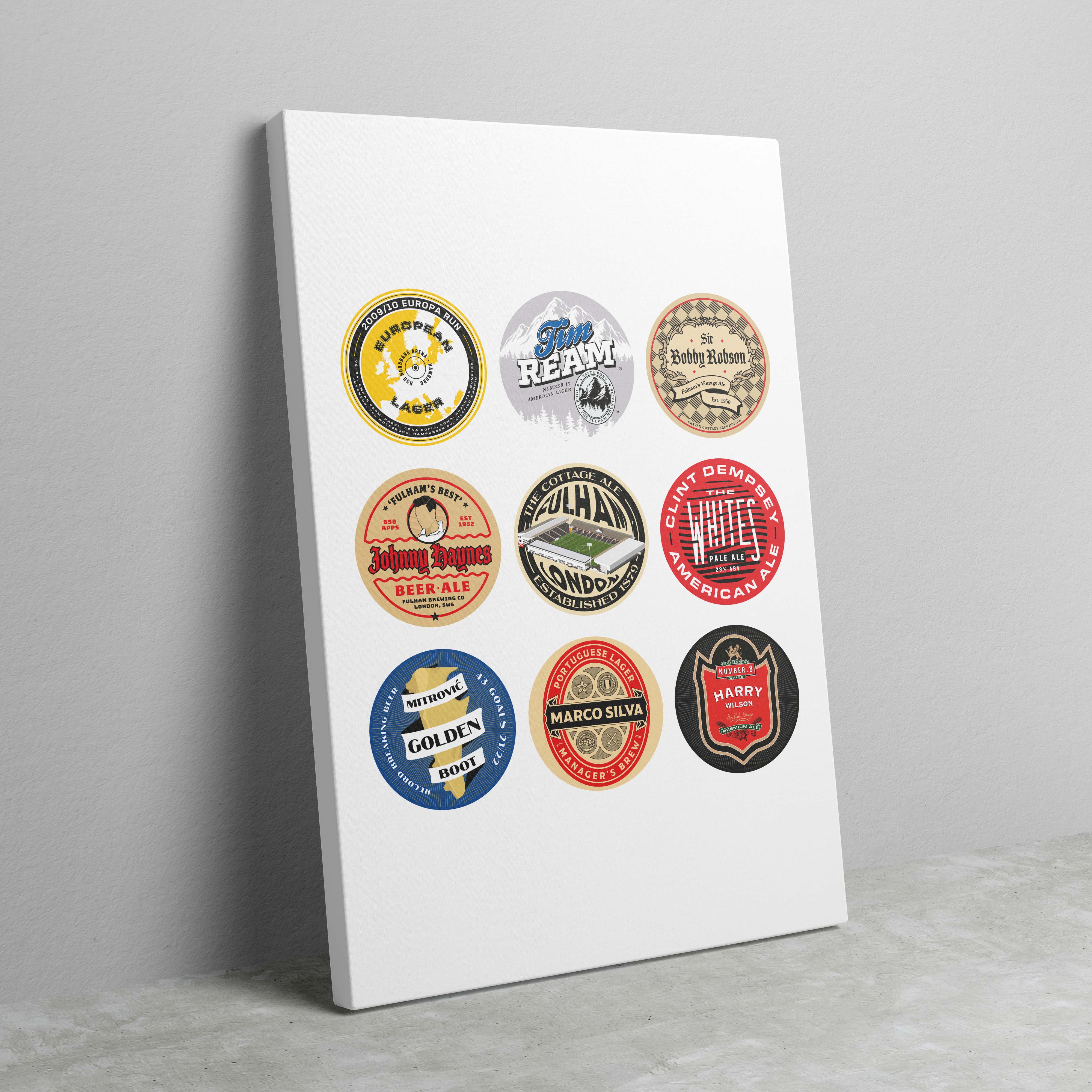 Fulham Beer Mat Art - Image 2