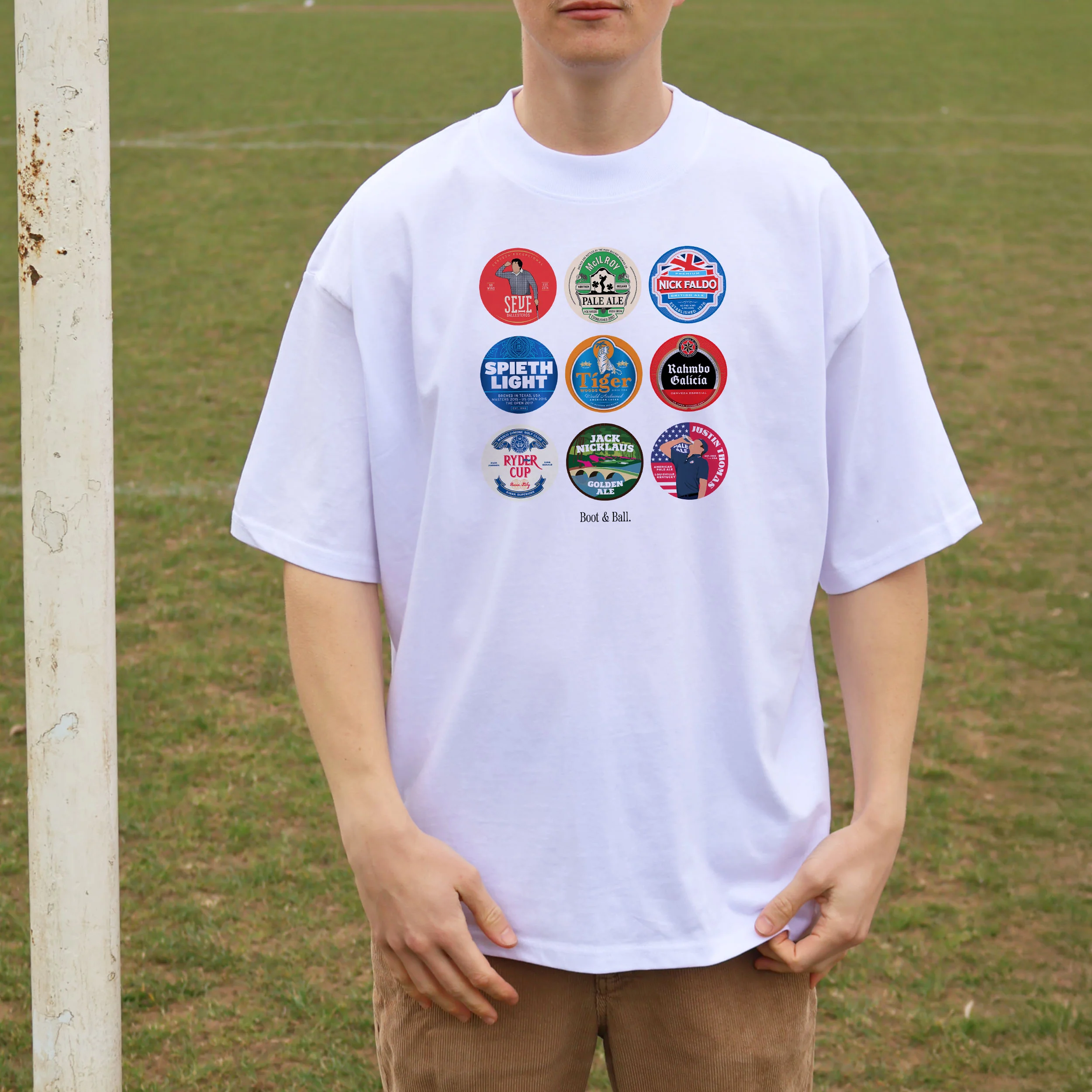 Golf Beer Mats Oversized T-Shirt - Image 8