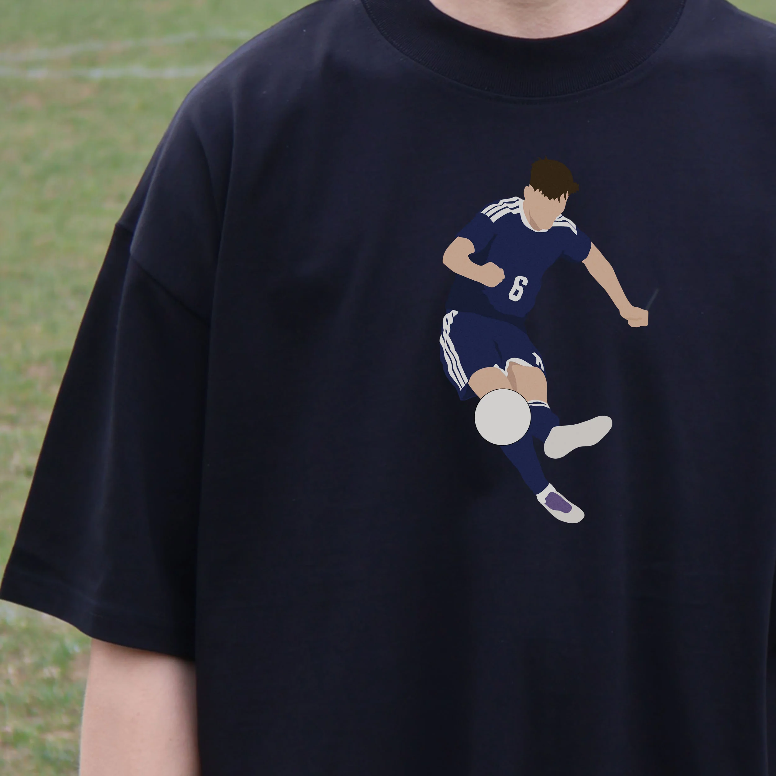 Kieran Tierney Scotland vs Denmark Oversized T-Shirt - Image 10