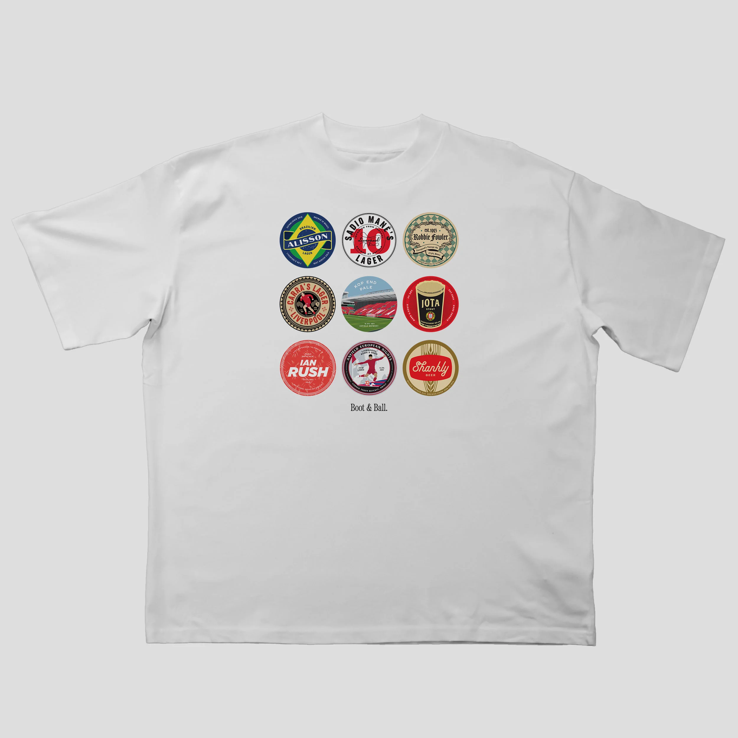 Liverpool Beer Mats 2nd Edition Oversized T-Shirt - Image 2