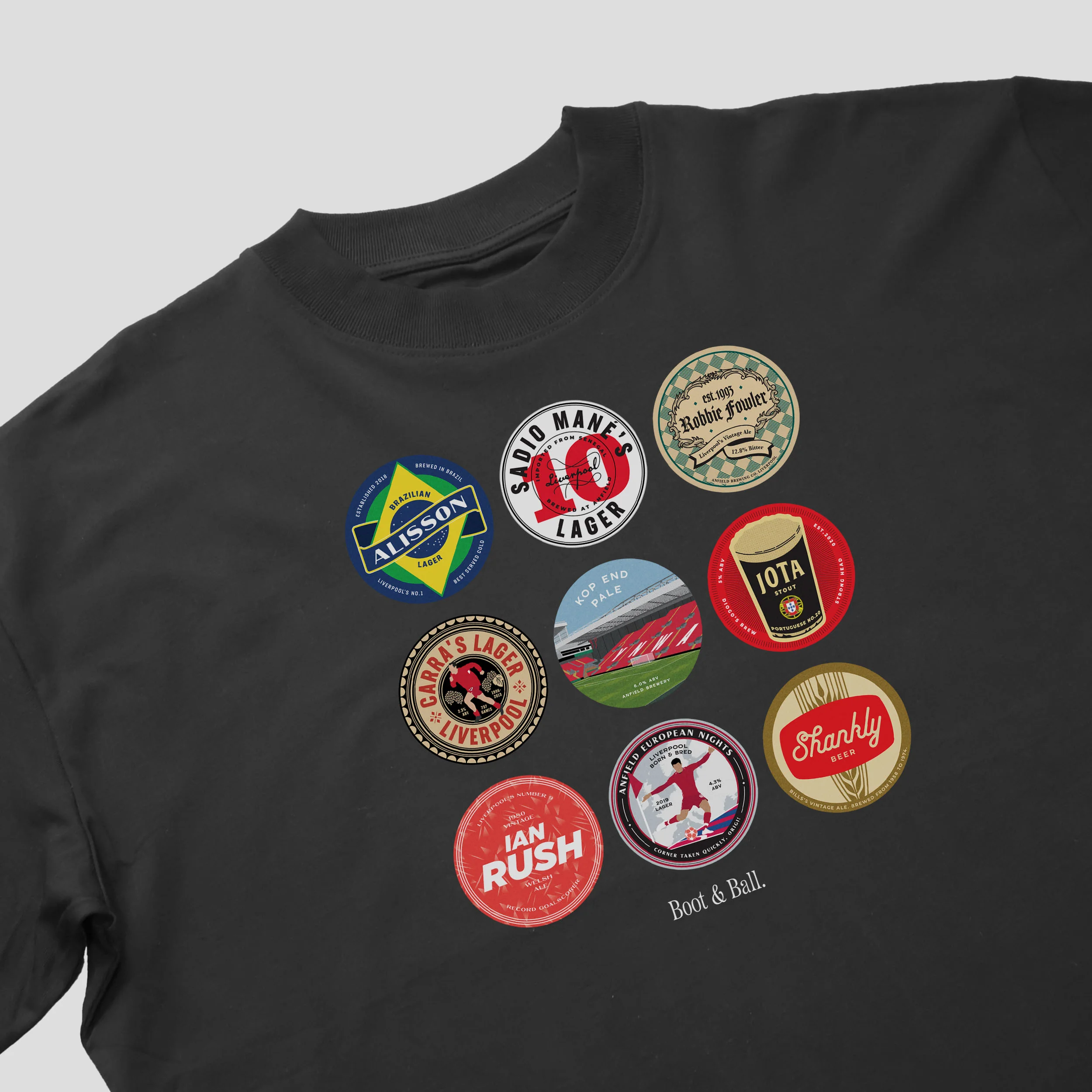 Liverpool Beer Mats 2nd Edition Oversized T-Shirt - Image 3