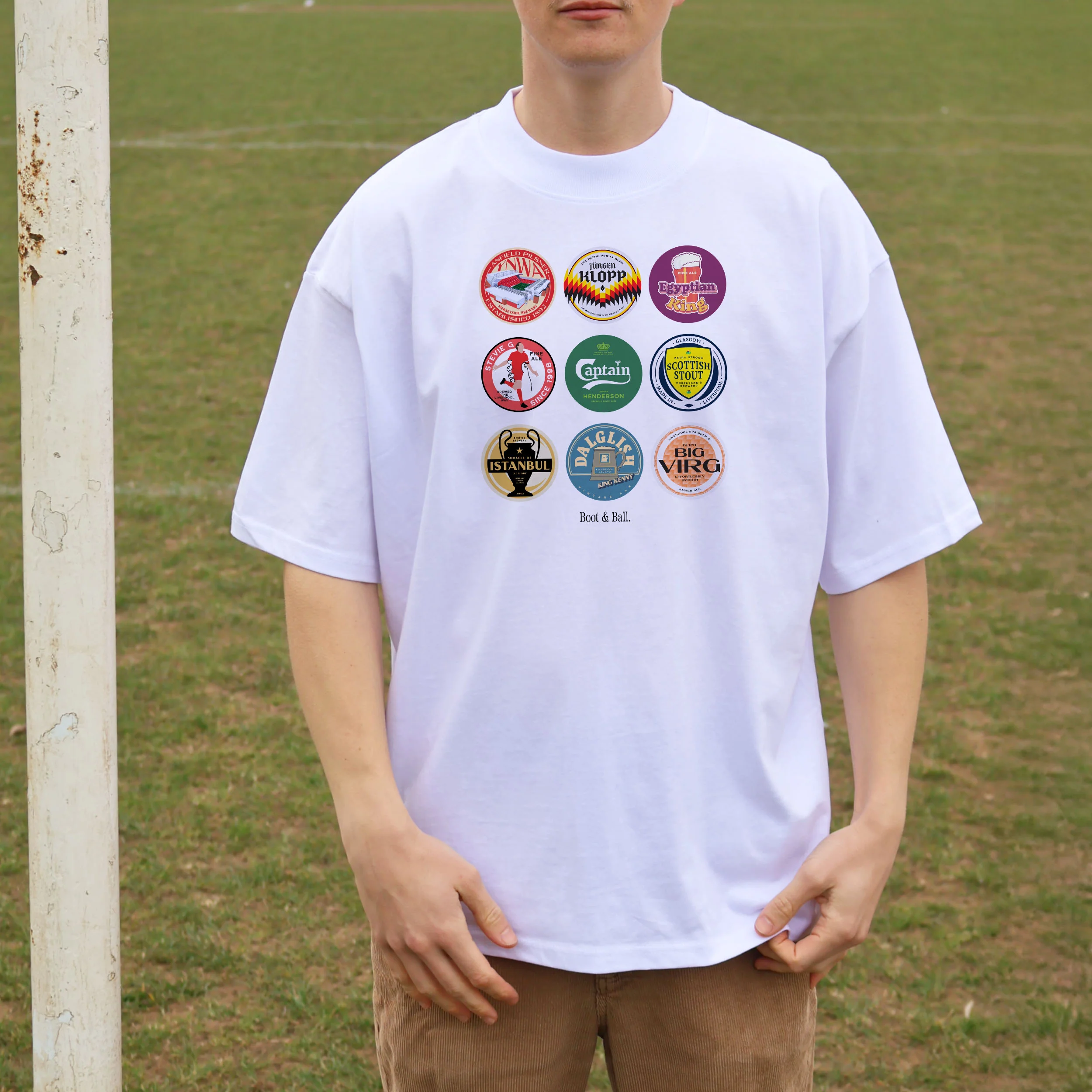 Liverpool Beer Mats 1st Edition Oversized T-Shirt - Image 5