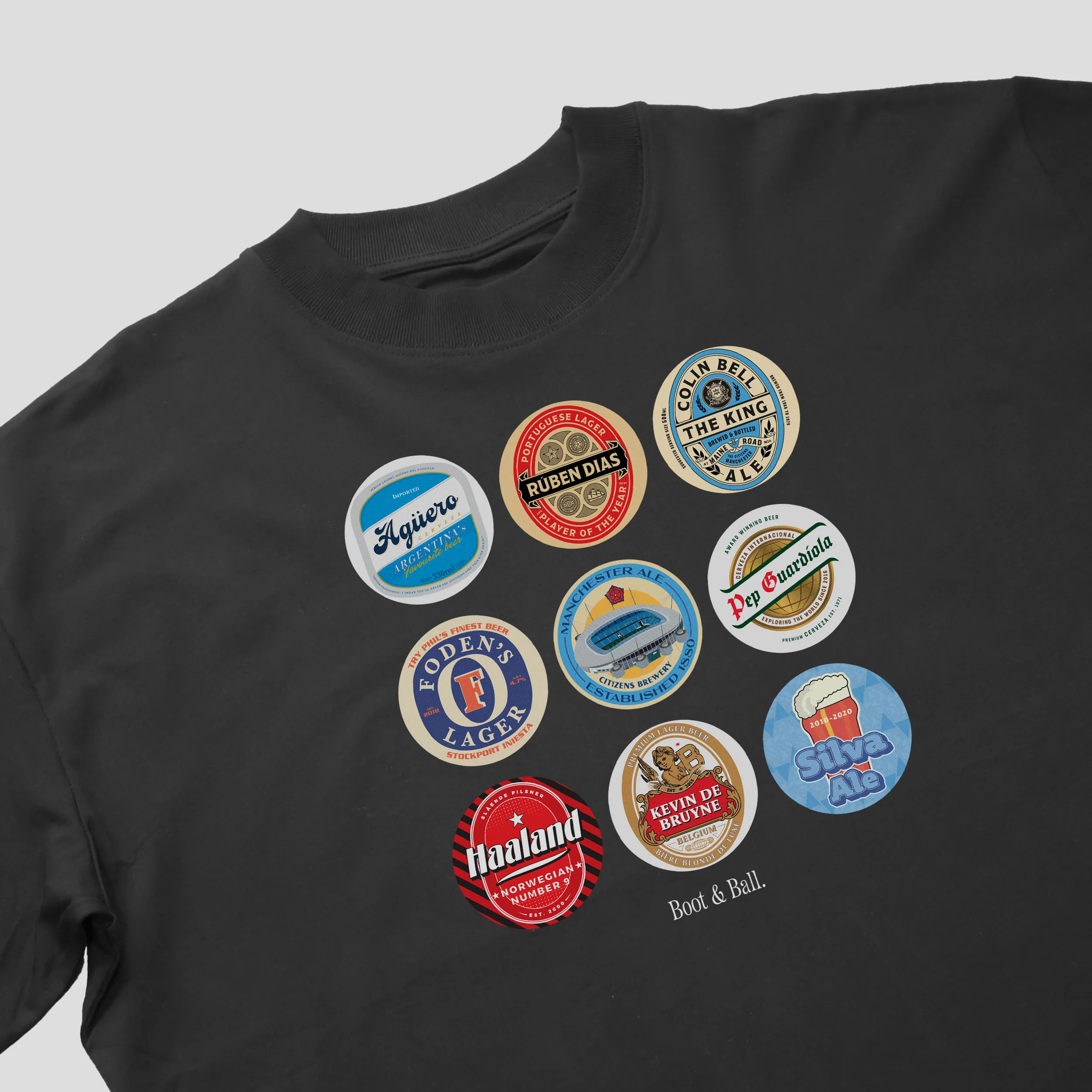 Man City Beer Mats Oversized T-Shirt - Image 3