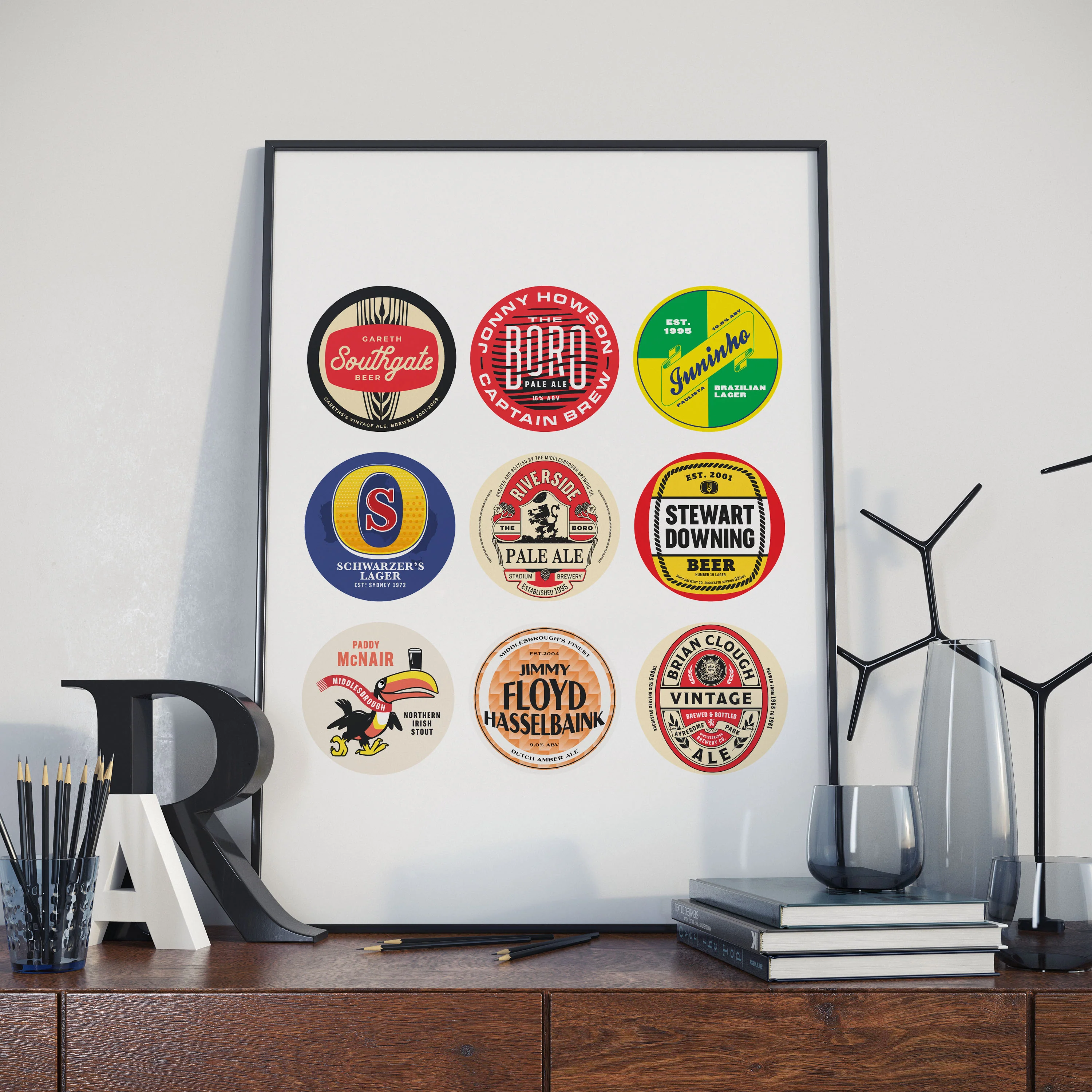 Middlesbrough Beer Mat Art