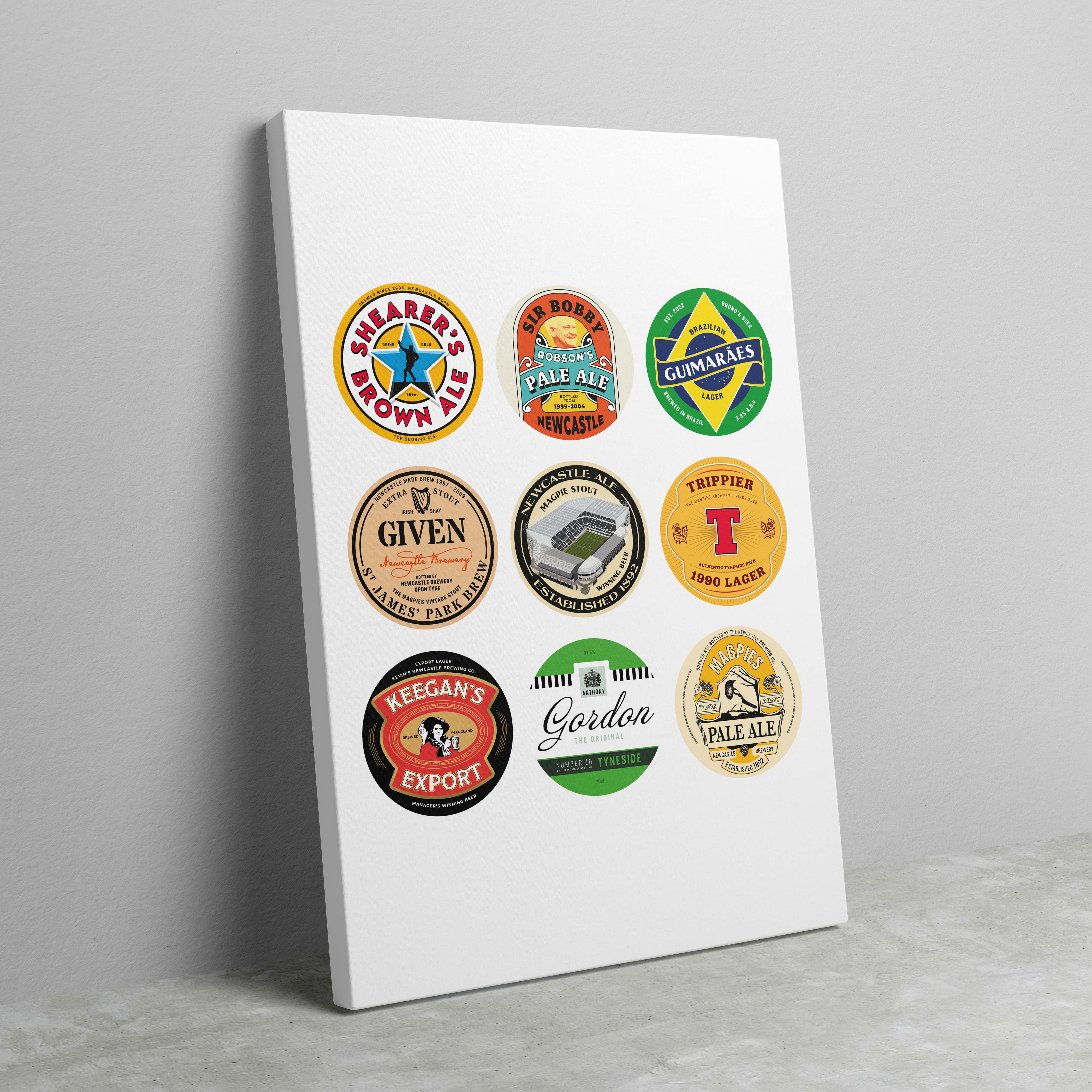 Newcastle Beer Mat Art - Image 2