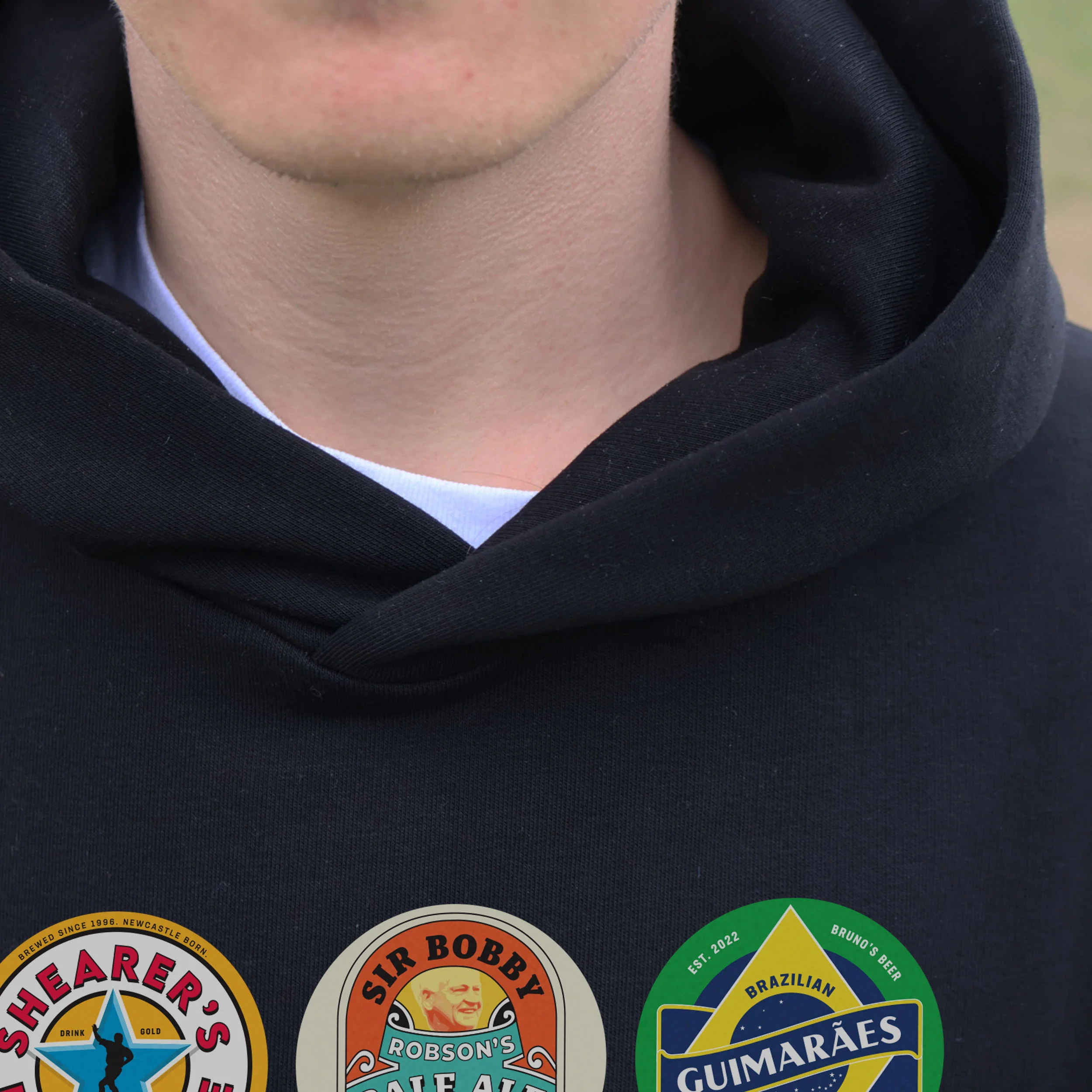 Newcastle Beer Mats Hoodie - Image 4