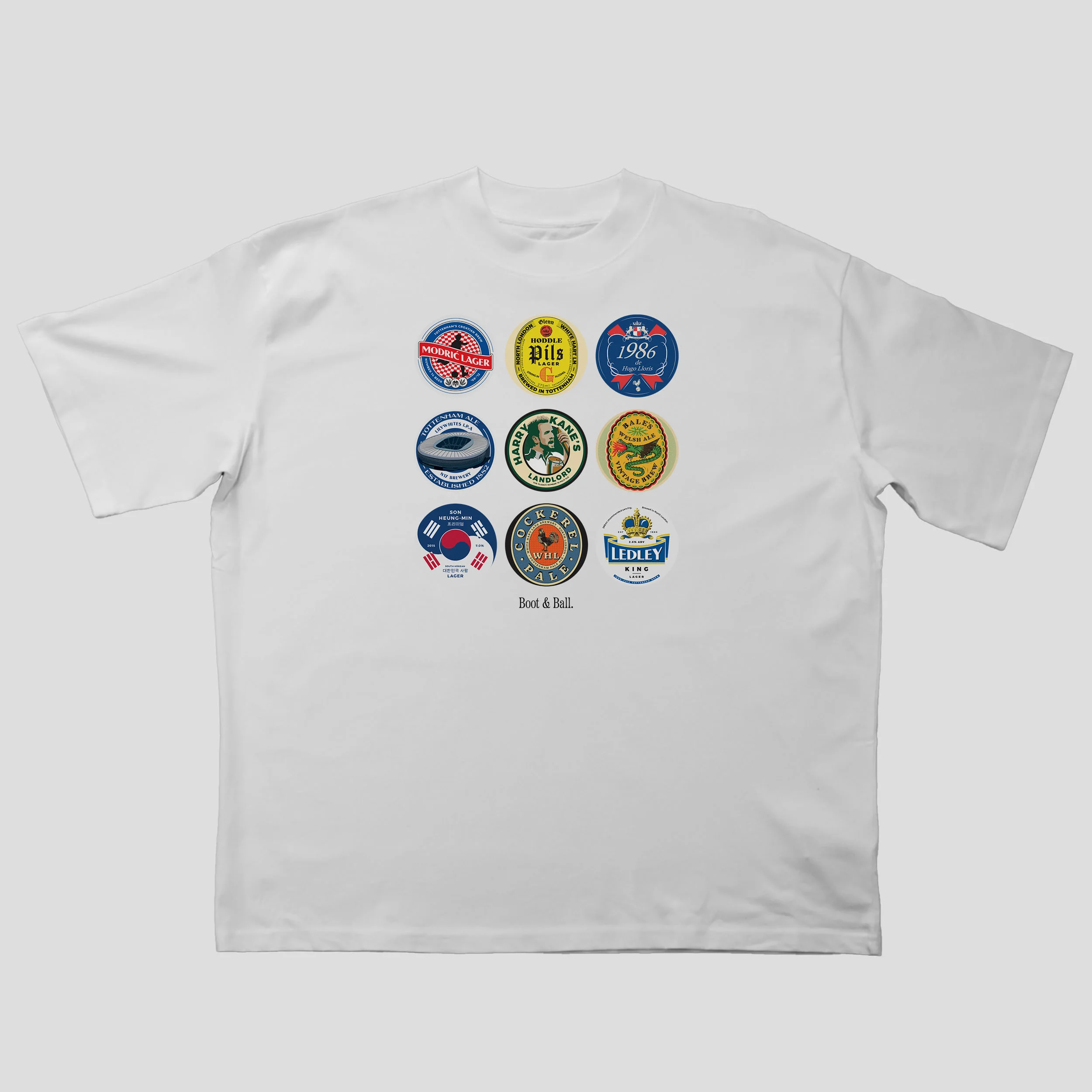 North London Whites Beer Mats Oversized T-Shirt - Image 2