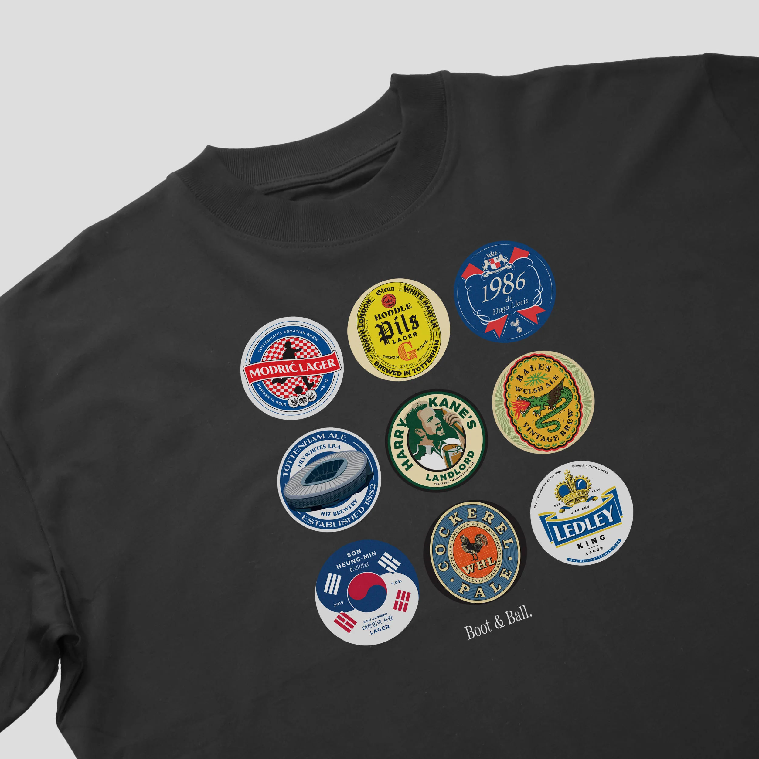 North London Whites Beer Mats Oversized T-Shirt - Image 3