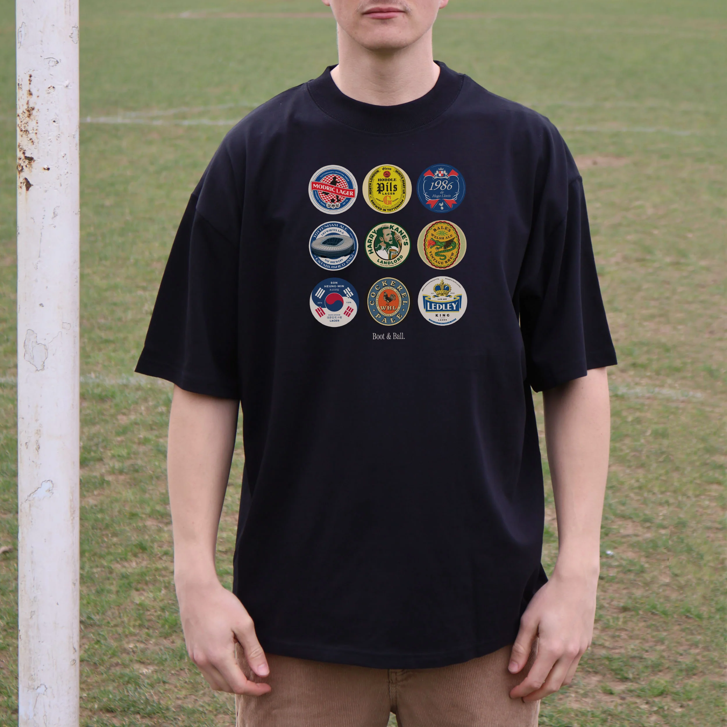 North London Whites Beer Mats Oversized T-Shirt - Image 5