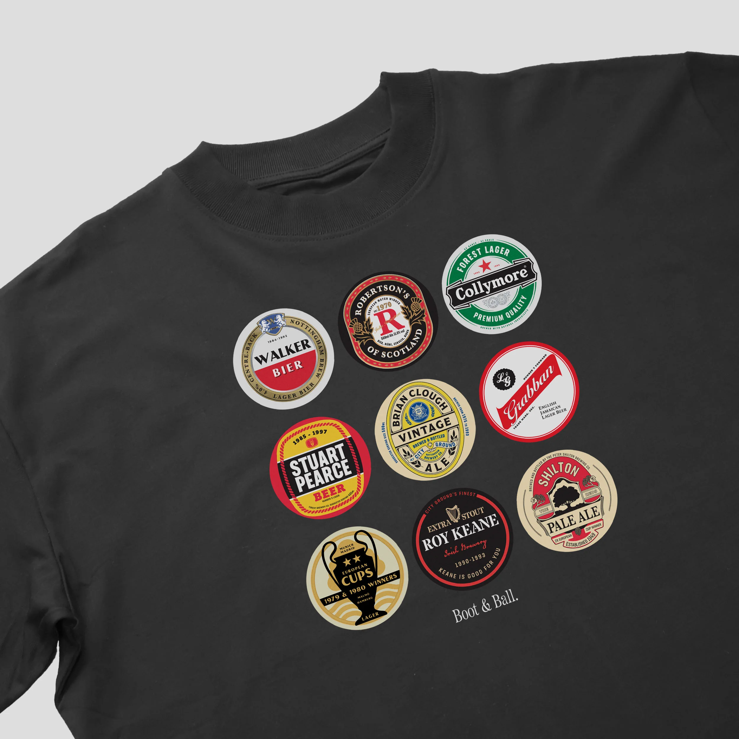 Nottingham Forest Beer Mats Oversized T-Shirt - Image 3