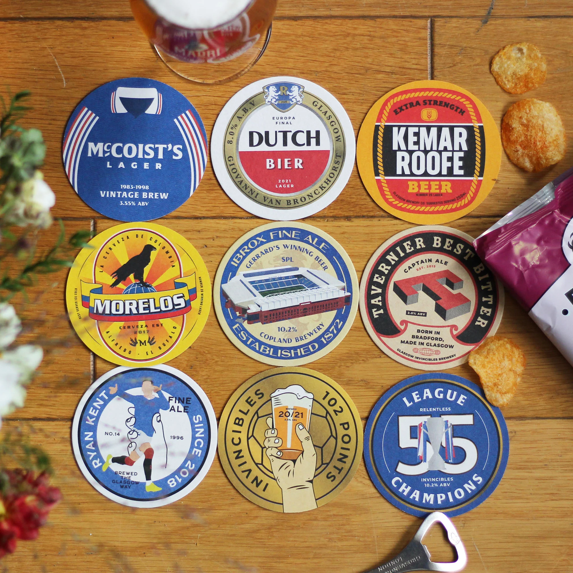 Rangers Beer Mats