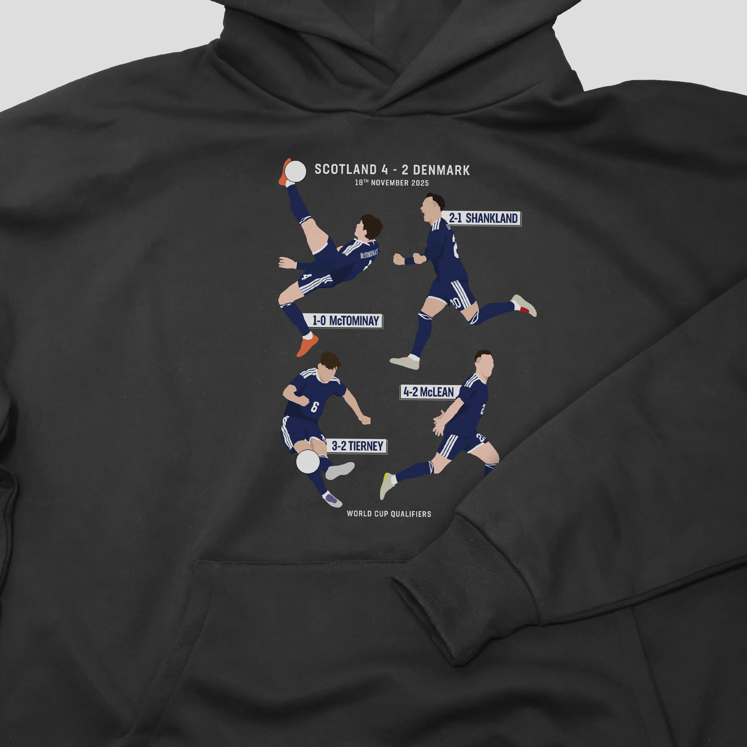 Scotland vs Denmark World Cup Qualifier Hoodie - Image 2
