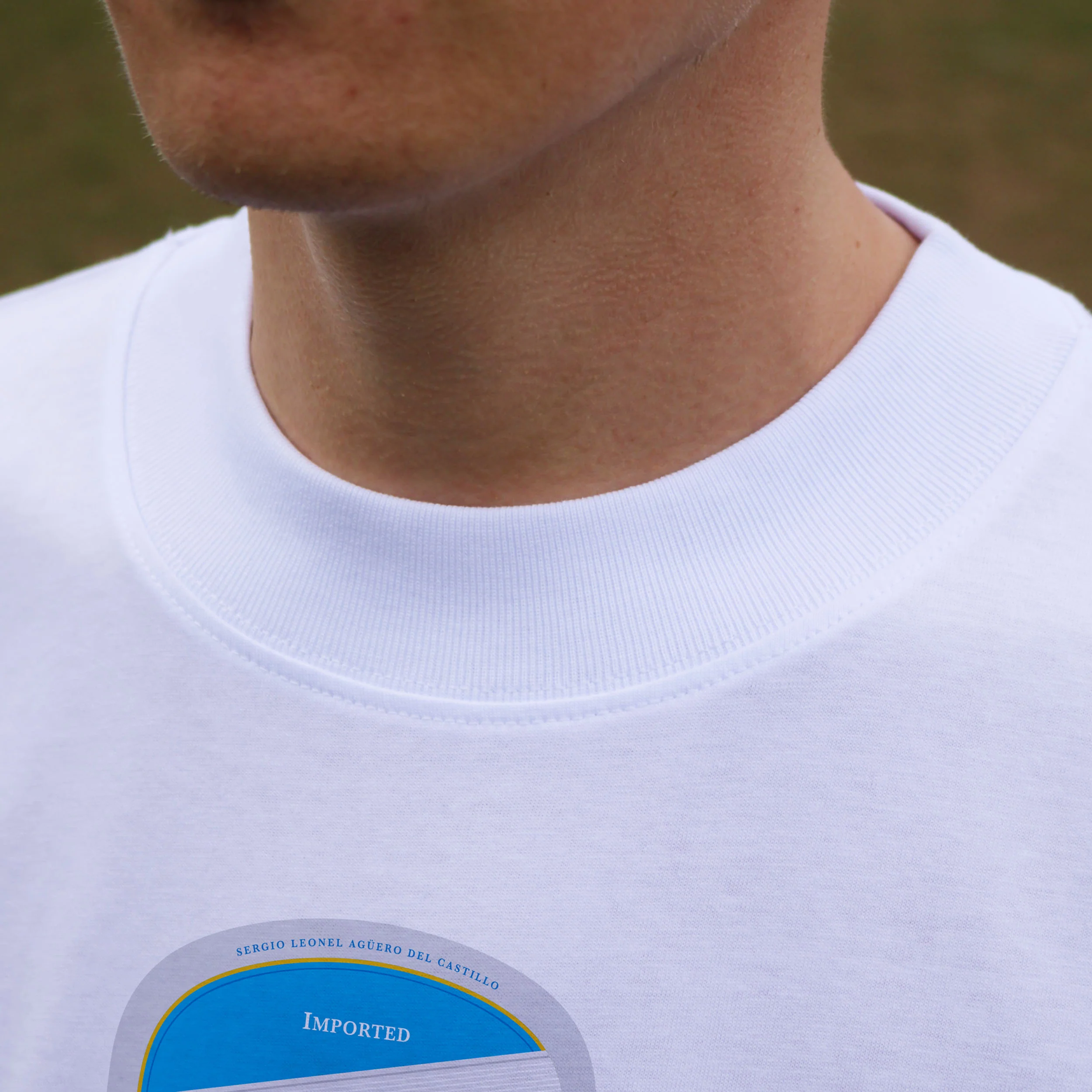 Sergio Agüero Man City Beer Mat Oversized T-Shirt - Image 10