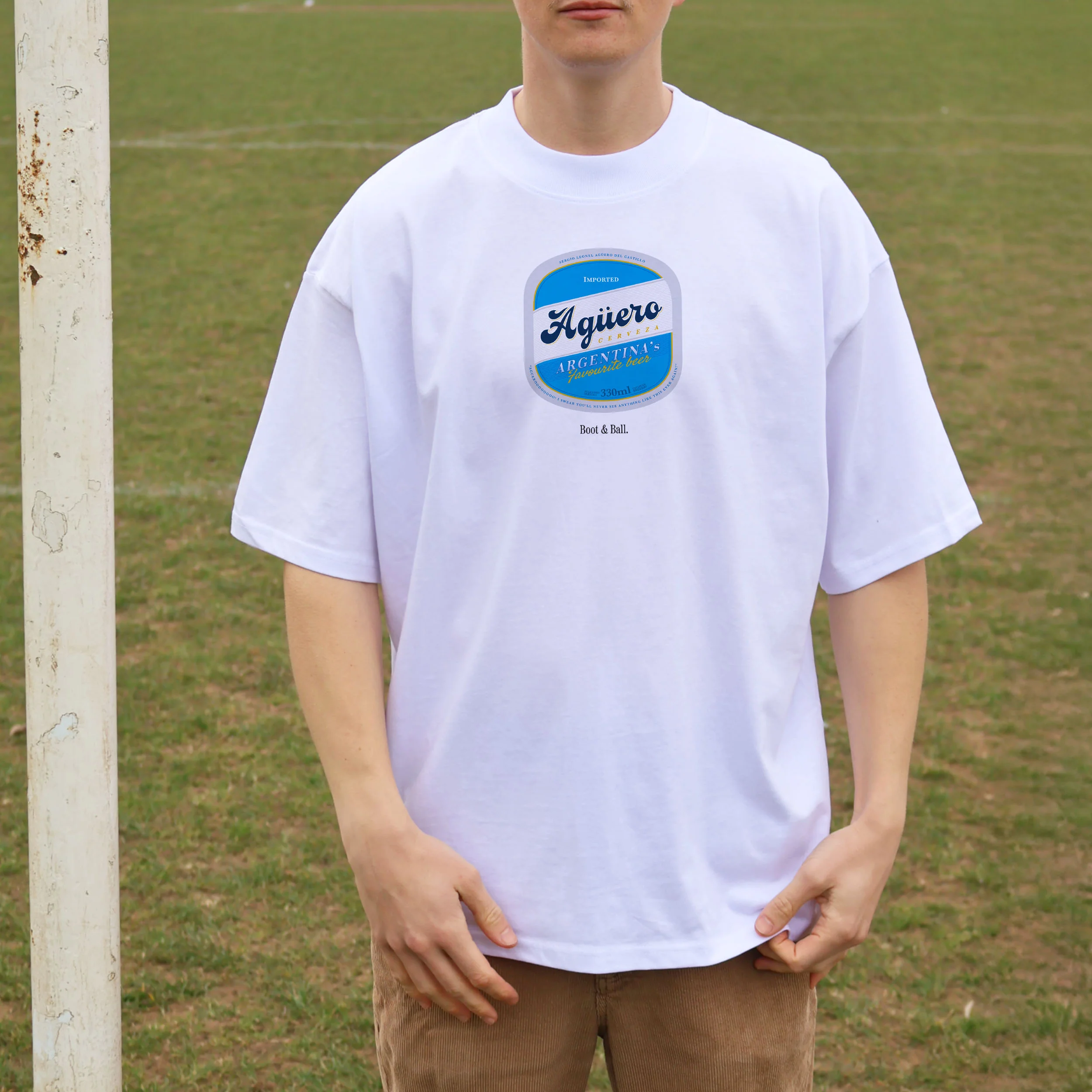 Sergio Agüero Man City Beer Mat Oversized T-Shirt - Image 8