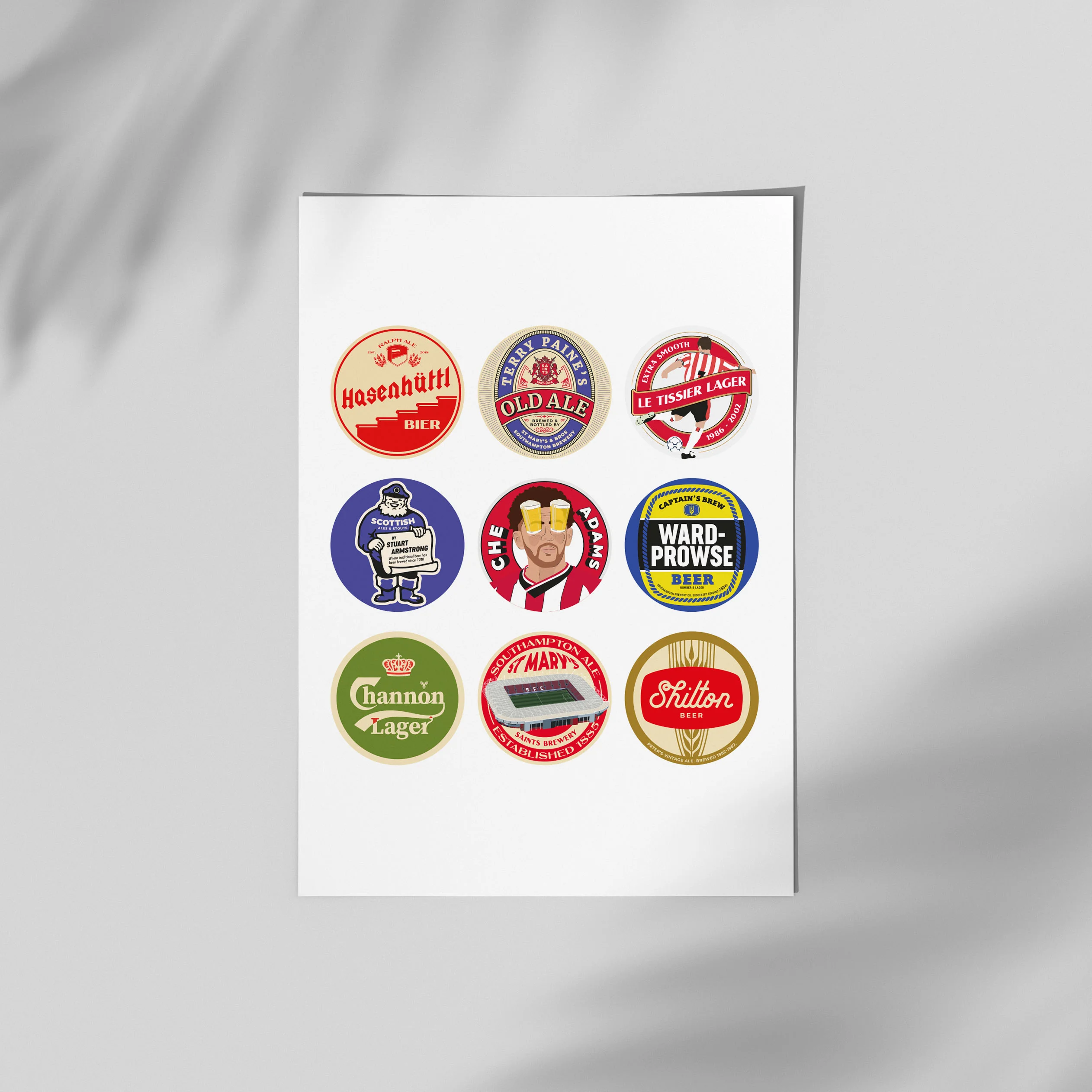 Southampton Beer Mat Art - Image 4