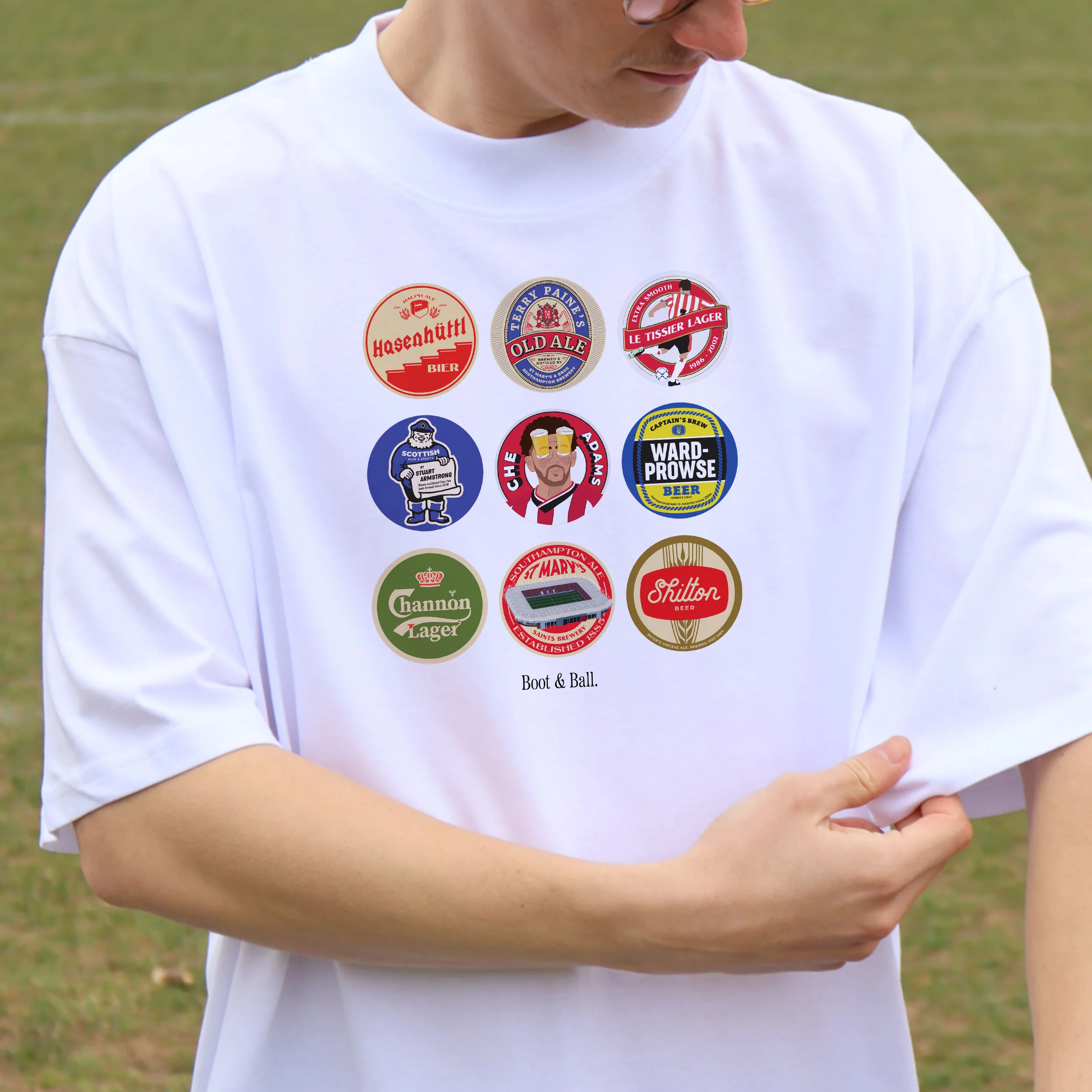 Southampton Beer Mats Oversized T-Shirt - Image 6
