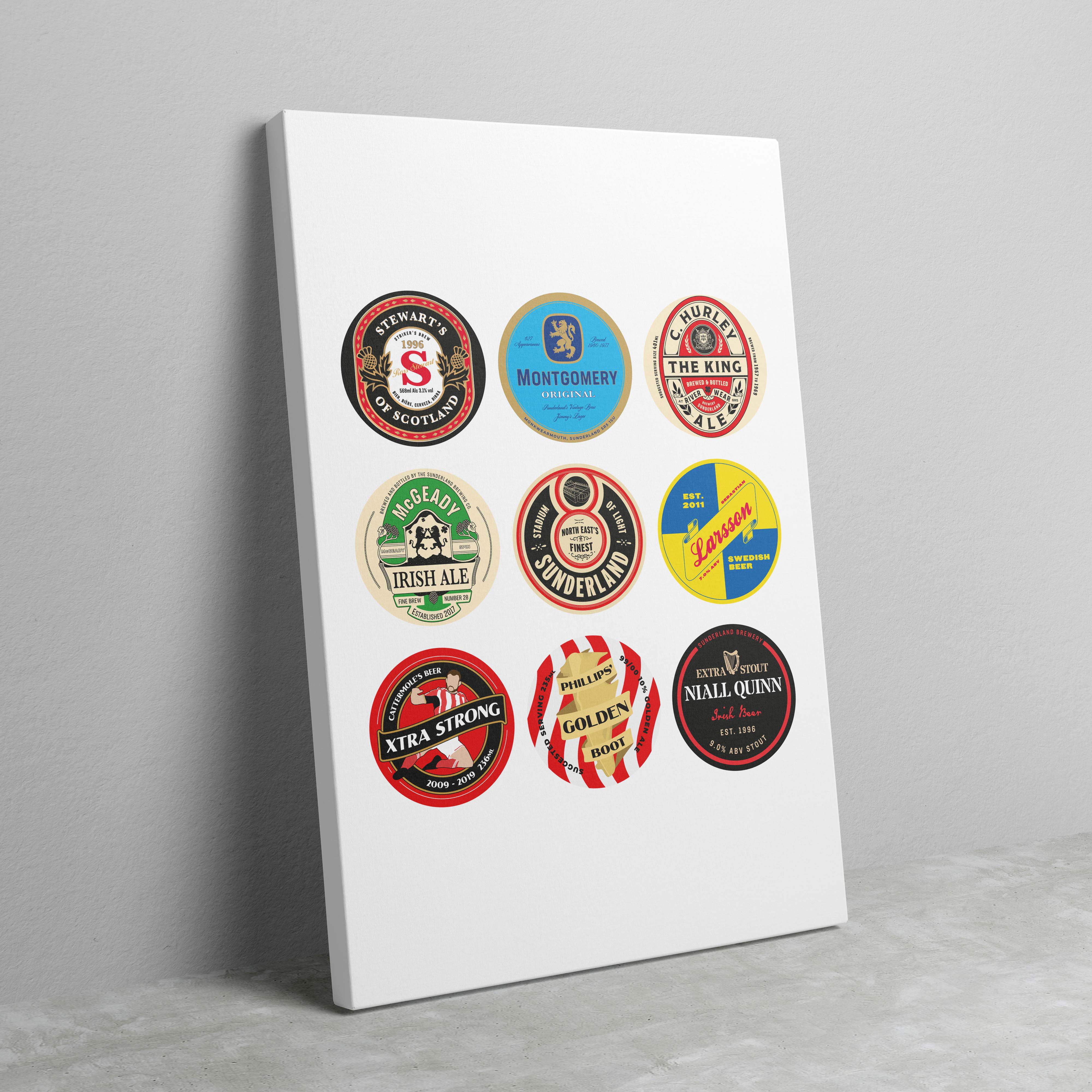 Sunderland Beer Mat Art - Image 2