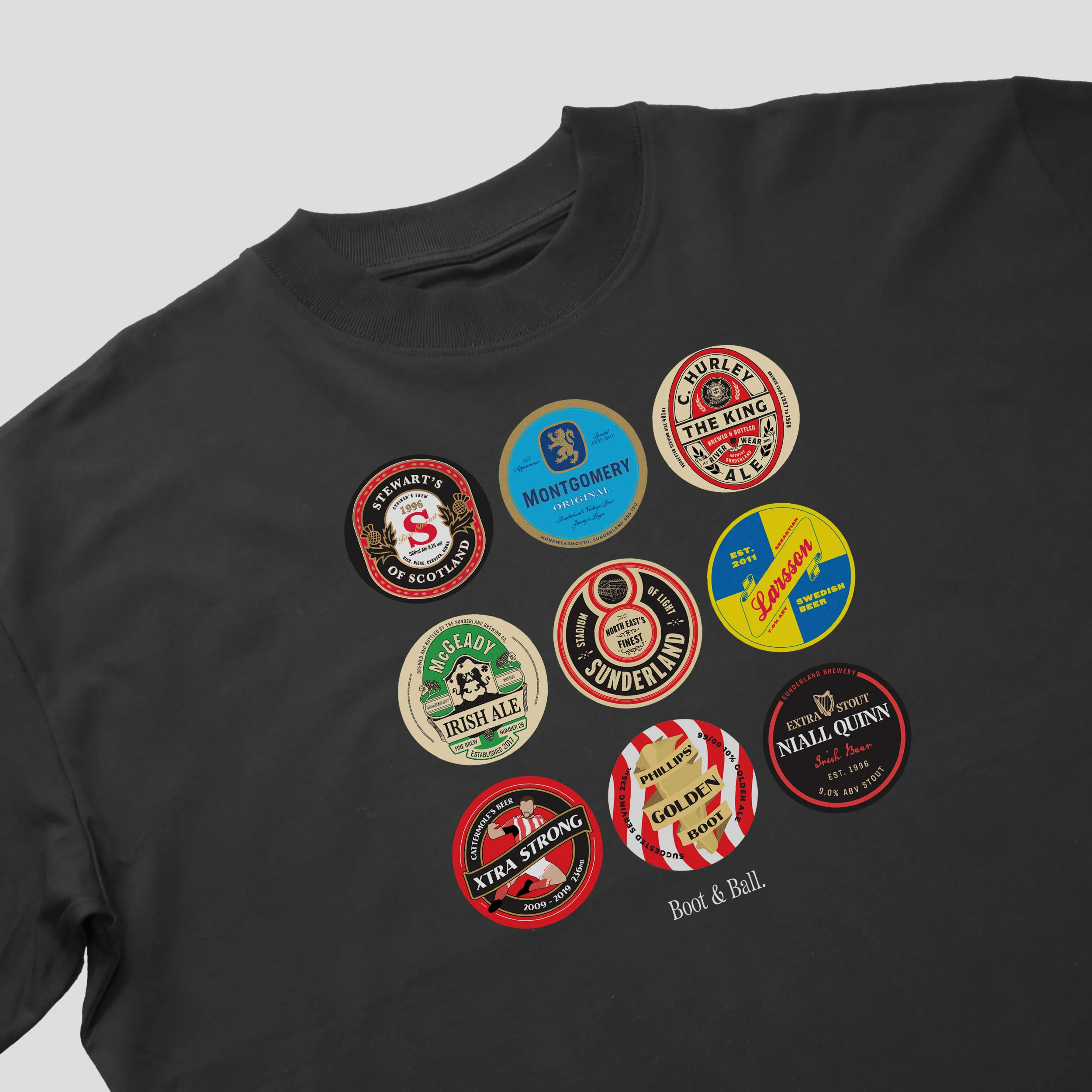 Sunderland Beer Mats Oversized T-Shirt - Image 4