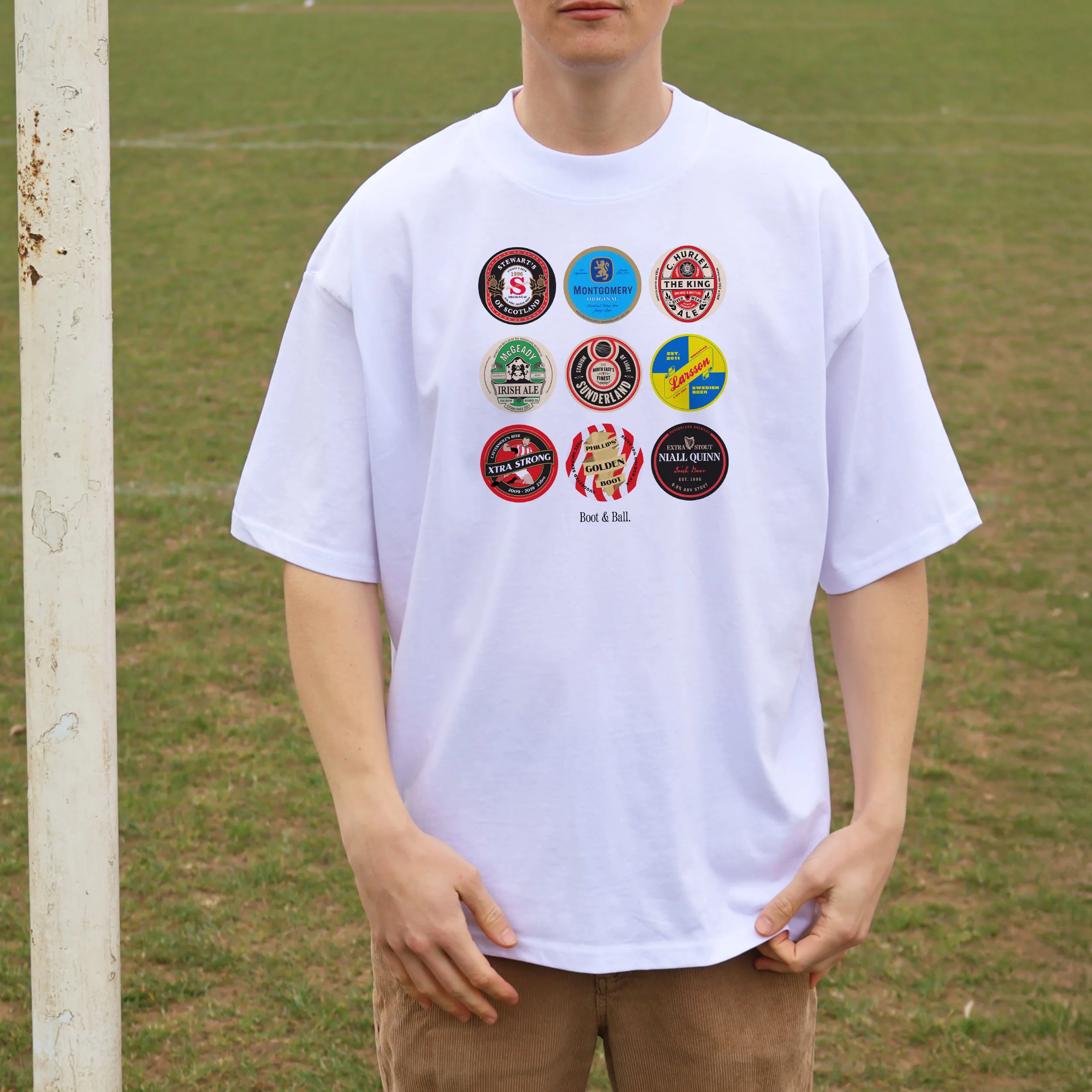 Sunderland Beer Mats Oversized T-Shirt - Image 5