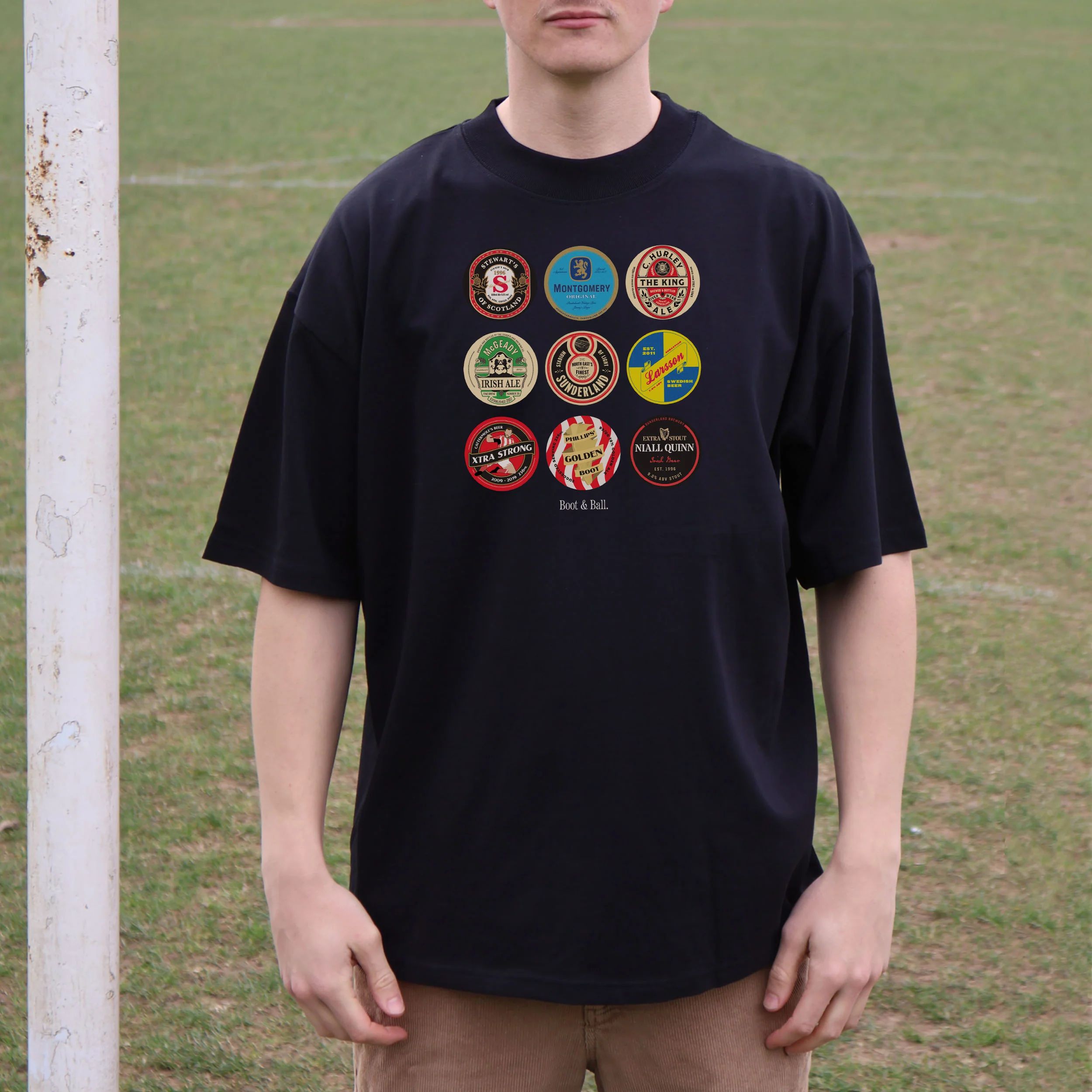 Sunderland Beer Mats Oversized T-Shirt - Image 8