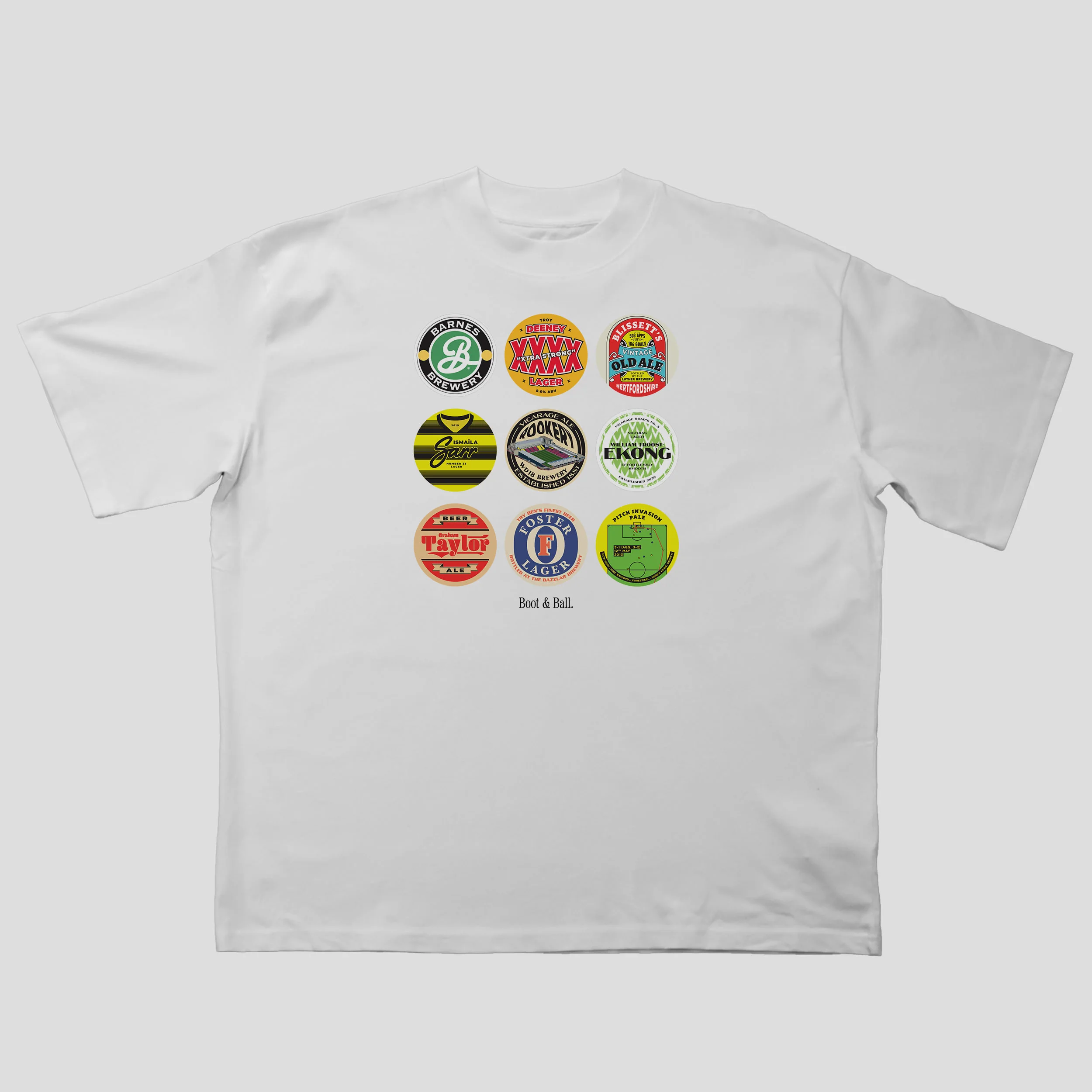 Watford Beer Mats Oversized T-Shirt - Image 2