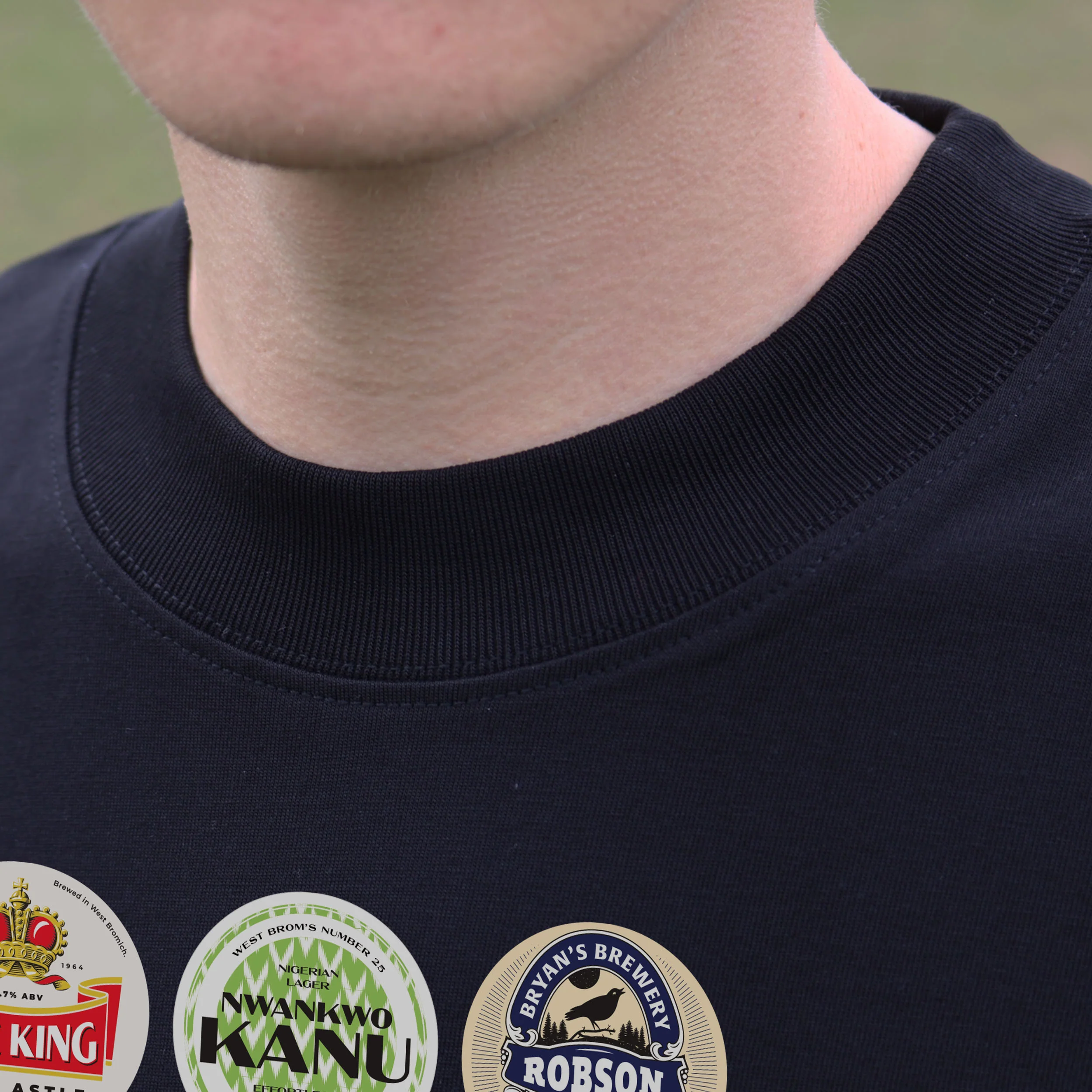 West Brom Beer Mats Oversized T-Shirt - Image 9