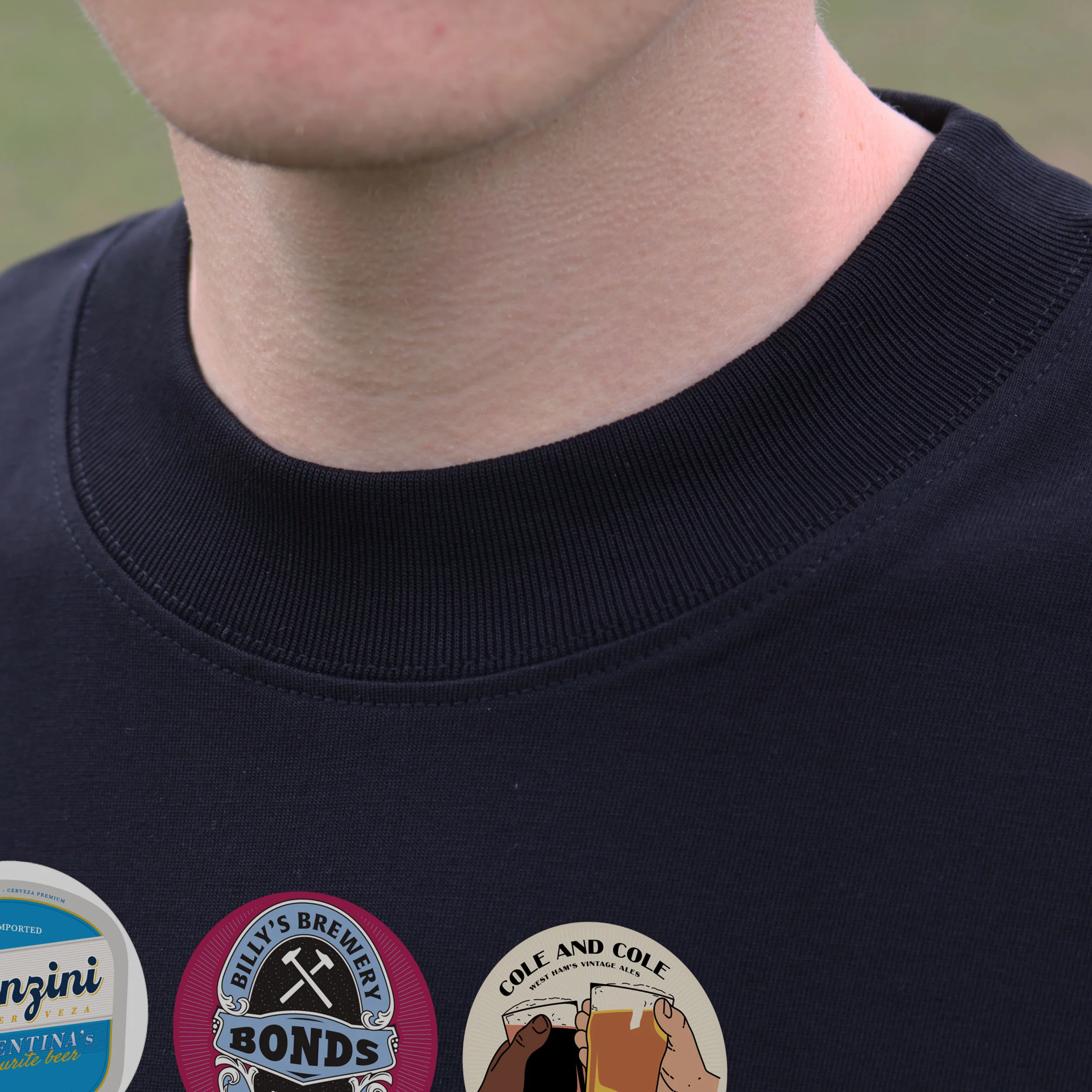West Ham Beer Mats 2nd Edition Oversized T-Shirt - Image 6