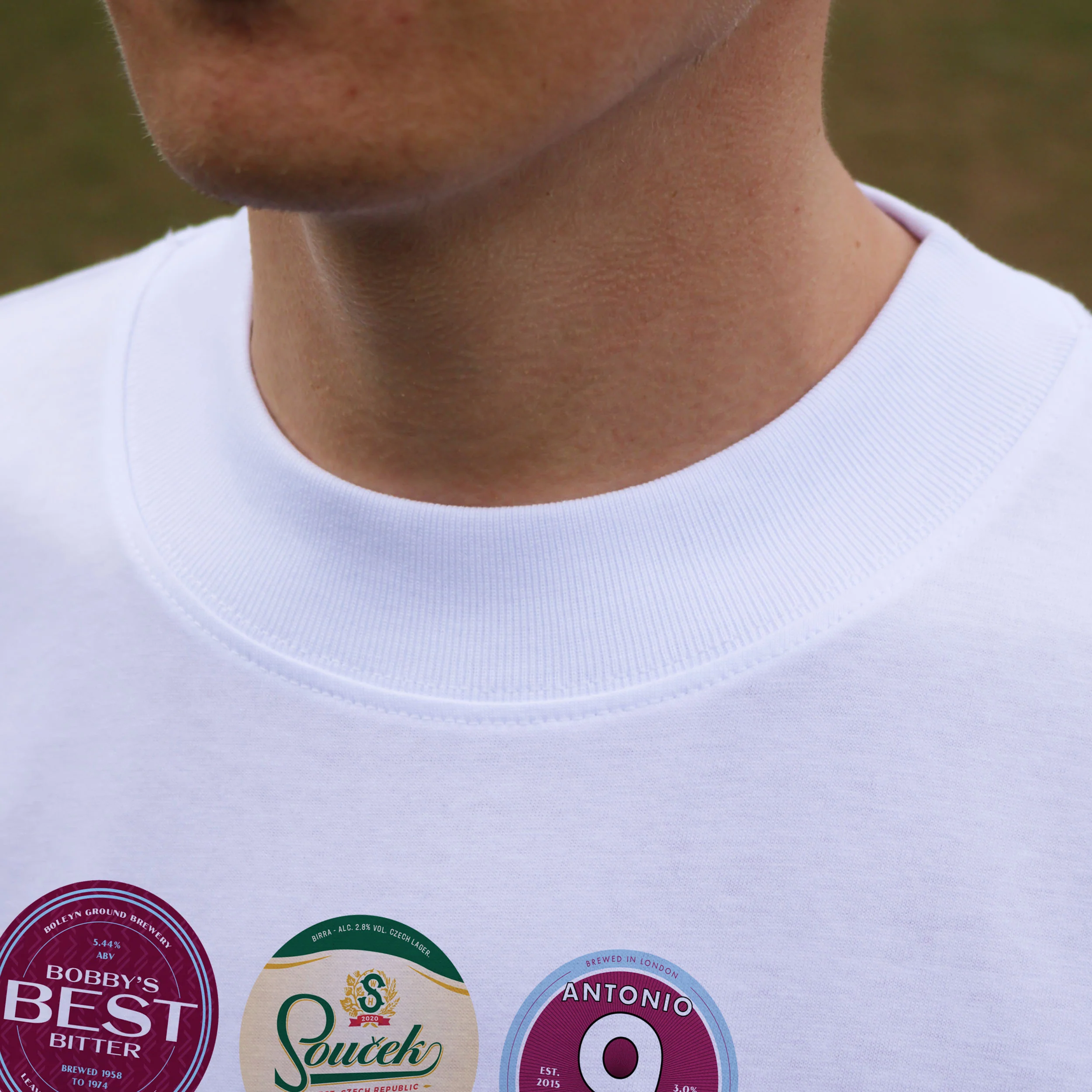 West Ham Beer Mats 1st Edition Oversized T-Shirt - Image 7