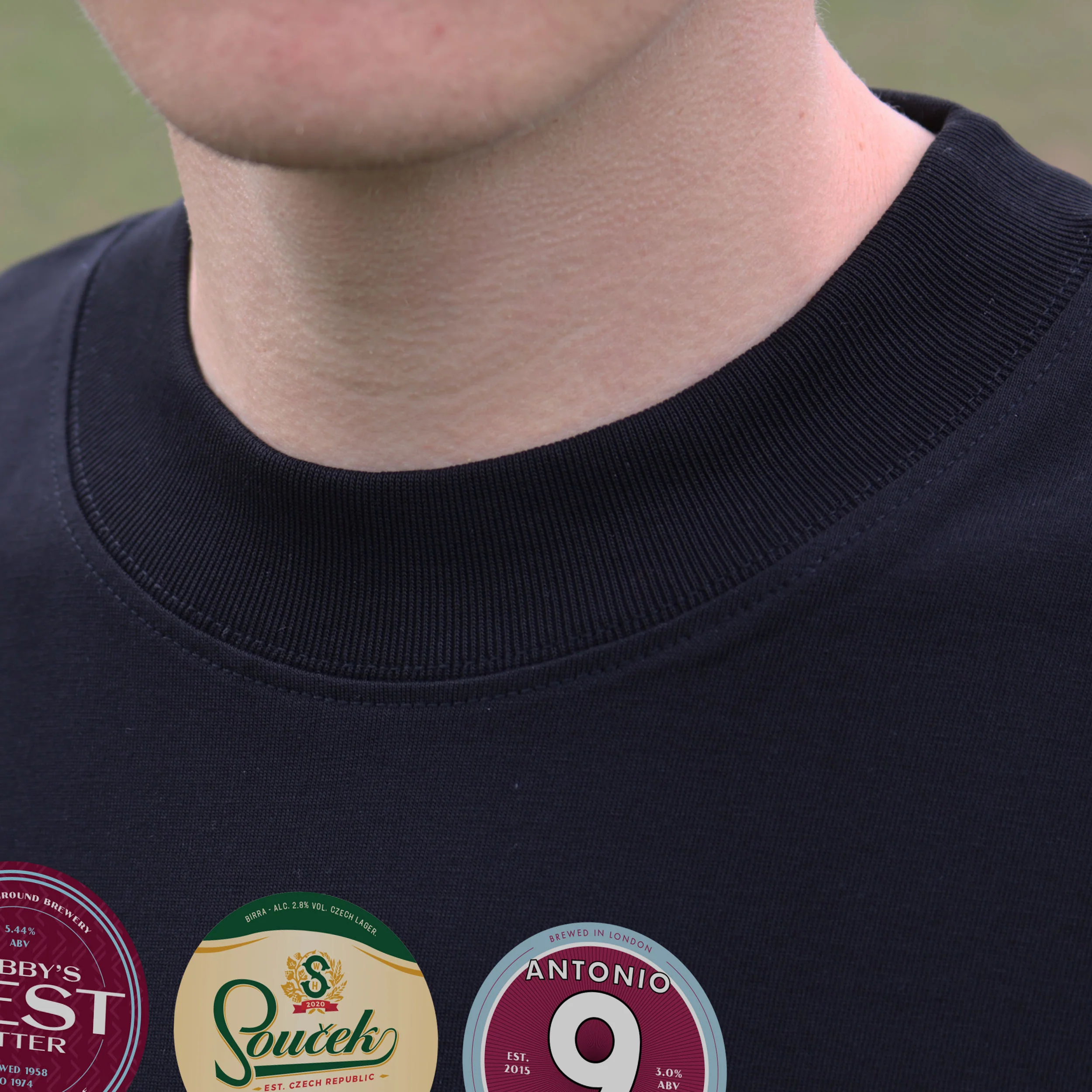West Ham Beer Mats 1st Edition Oversized T-Shirt - Image 9