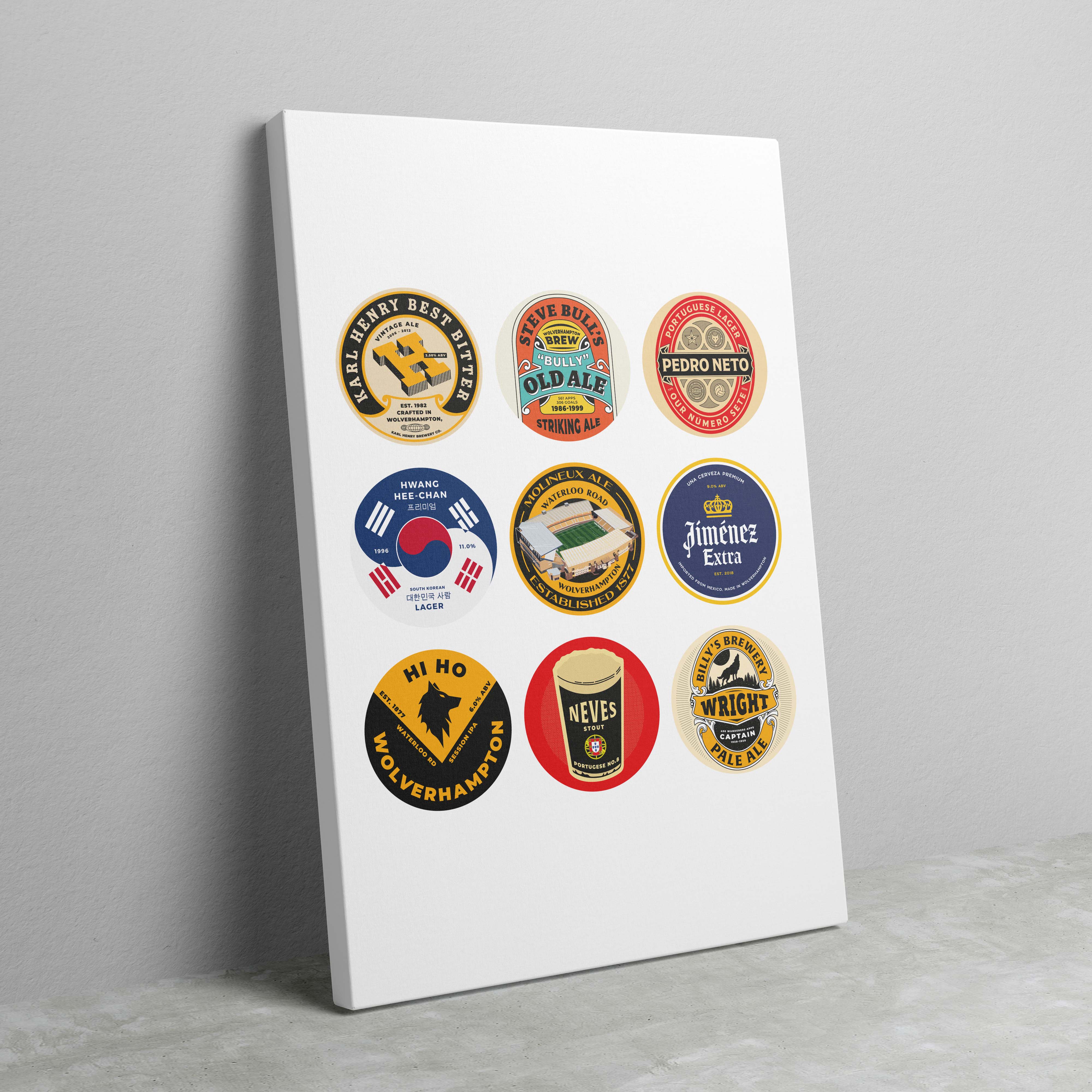 Wolves Beer Mat Art - Image 2