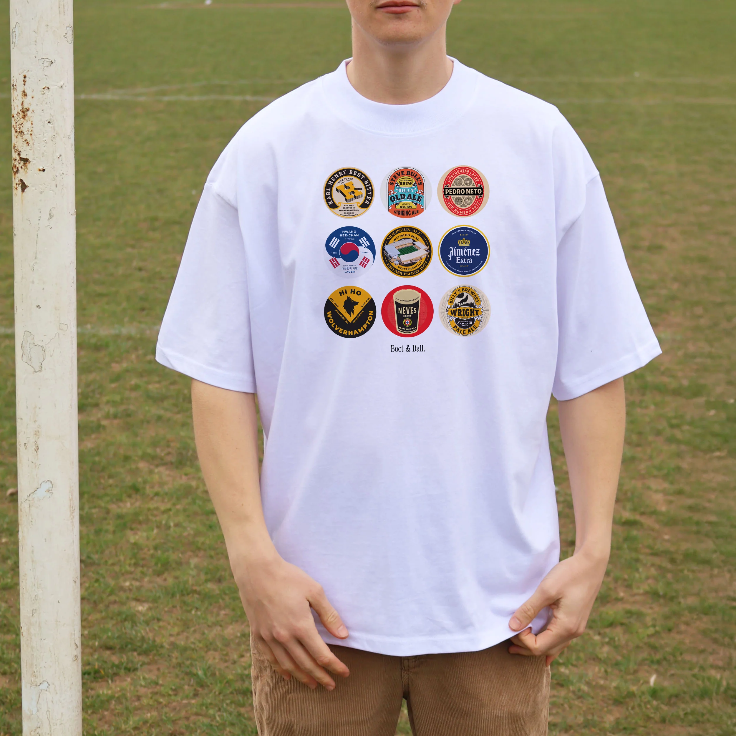 Wolves Beer Mats Oversized T-Shirt - Image 5